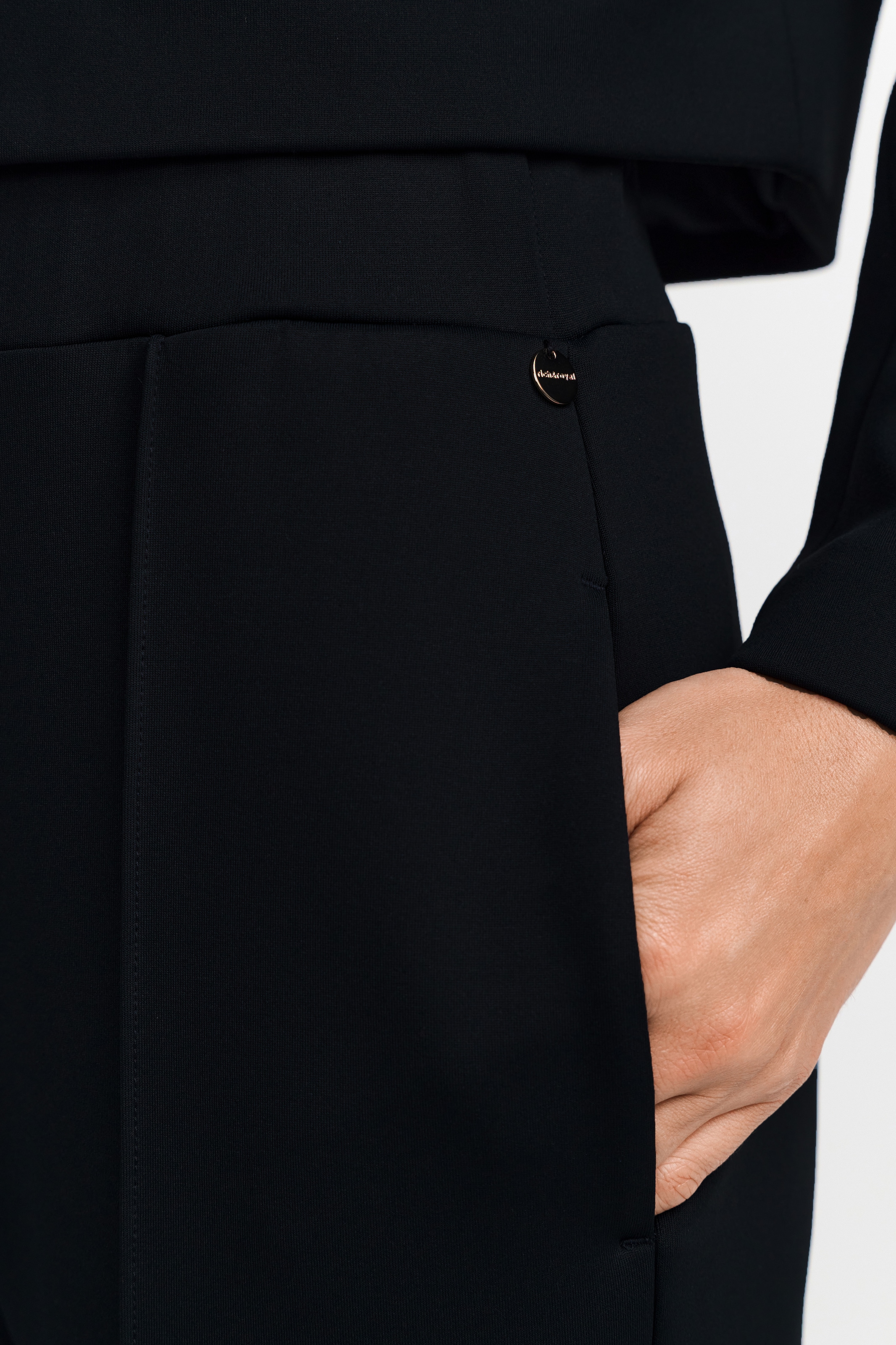 RICHROYAL Bügelfaltenhose, Mit elastischem Bund