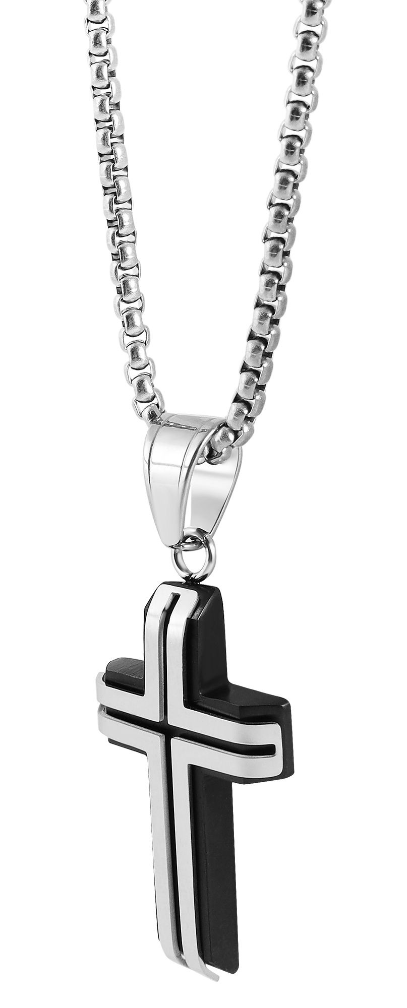 Adelia´s Kette ohne Anhänger »Edelstahl Halskette mit Anhänger Kreuz 50 cm«