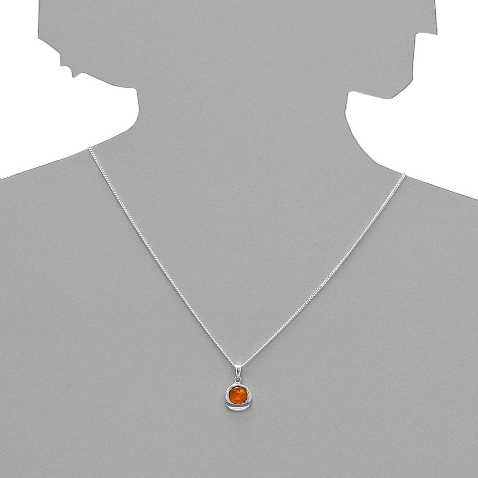 OSTSEE-SCHMUCK Kettenanhänger »- Alina 12 mm - Silber 925/000 - Bernstein«