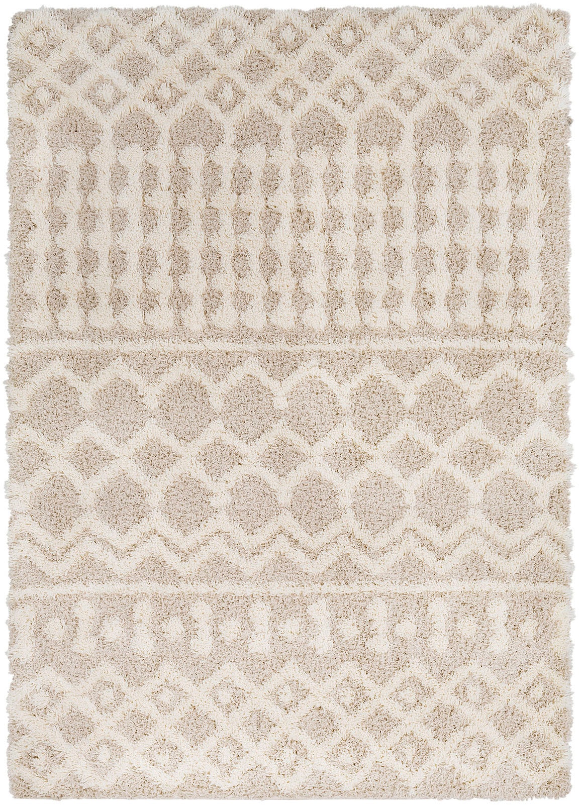 Livabliss Hochflor-Teppich »DUBAI«, rechteckig, 52 mm Höhe, Shaggy Hochflorteppich, Flauschiger, Boho Wohnzimmerteppich/Läufer