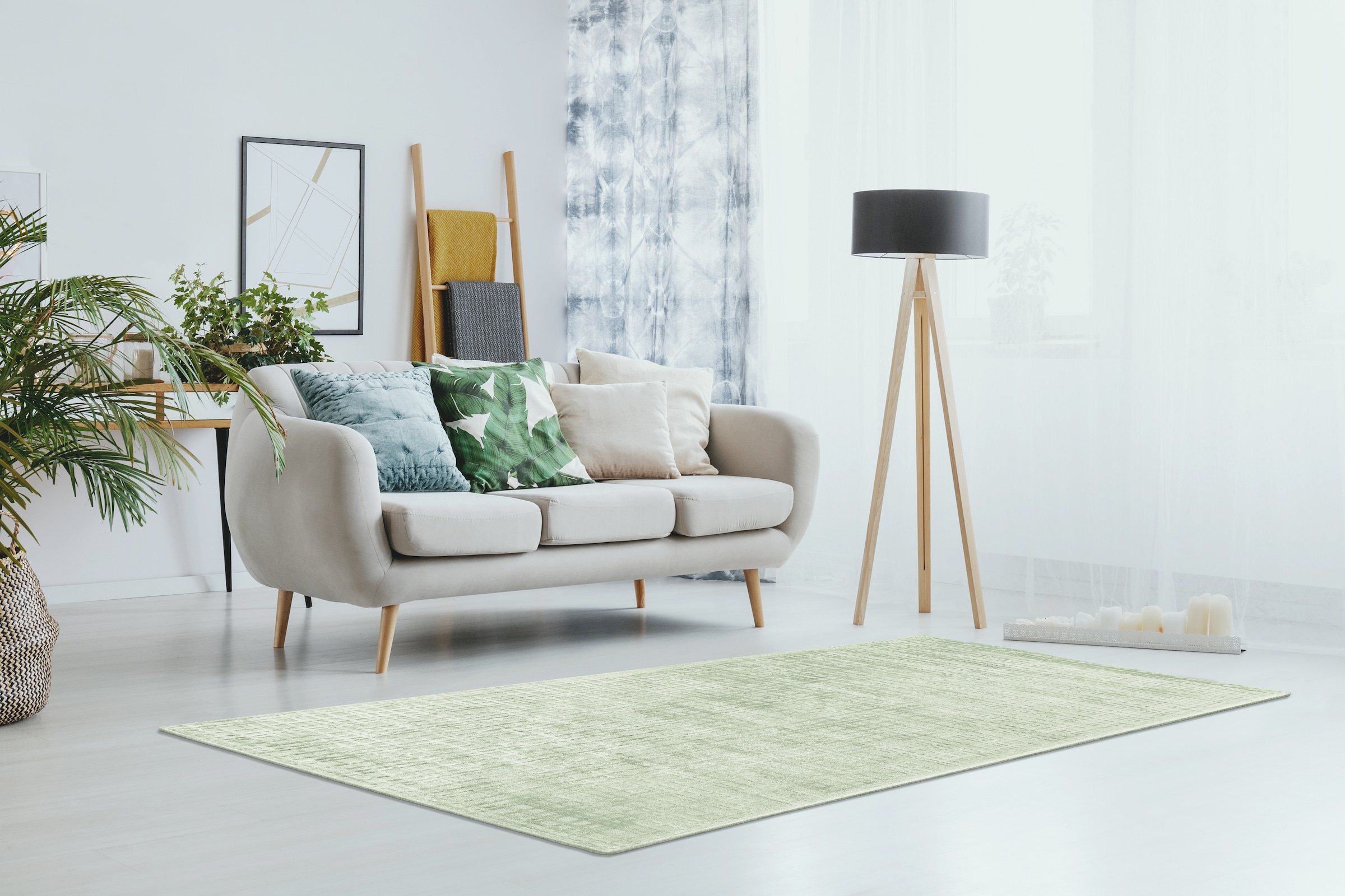 Padiro Teppich »Karma 125«, rechteckig, 8 mm Höhe, Handgewebter Teppich mit 3D-Design, weiche Haptik, pflegeleicht