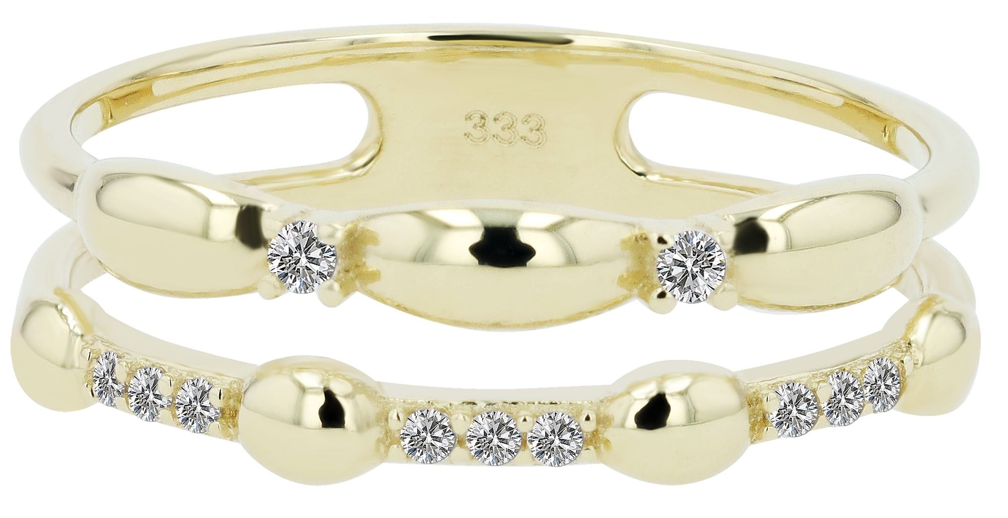 Adelia´s Fingerring »Damen Ring aus 333 Gold mit Zirkonia«