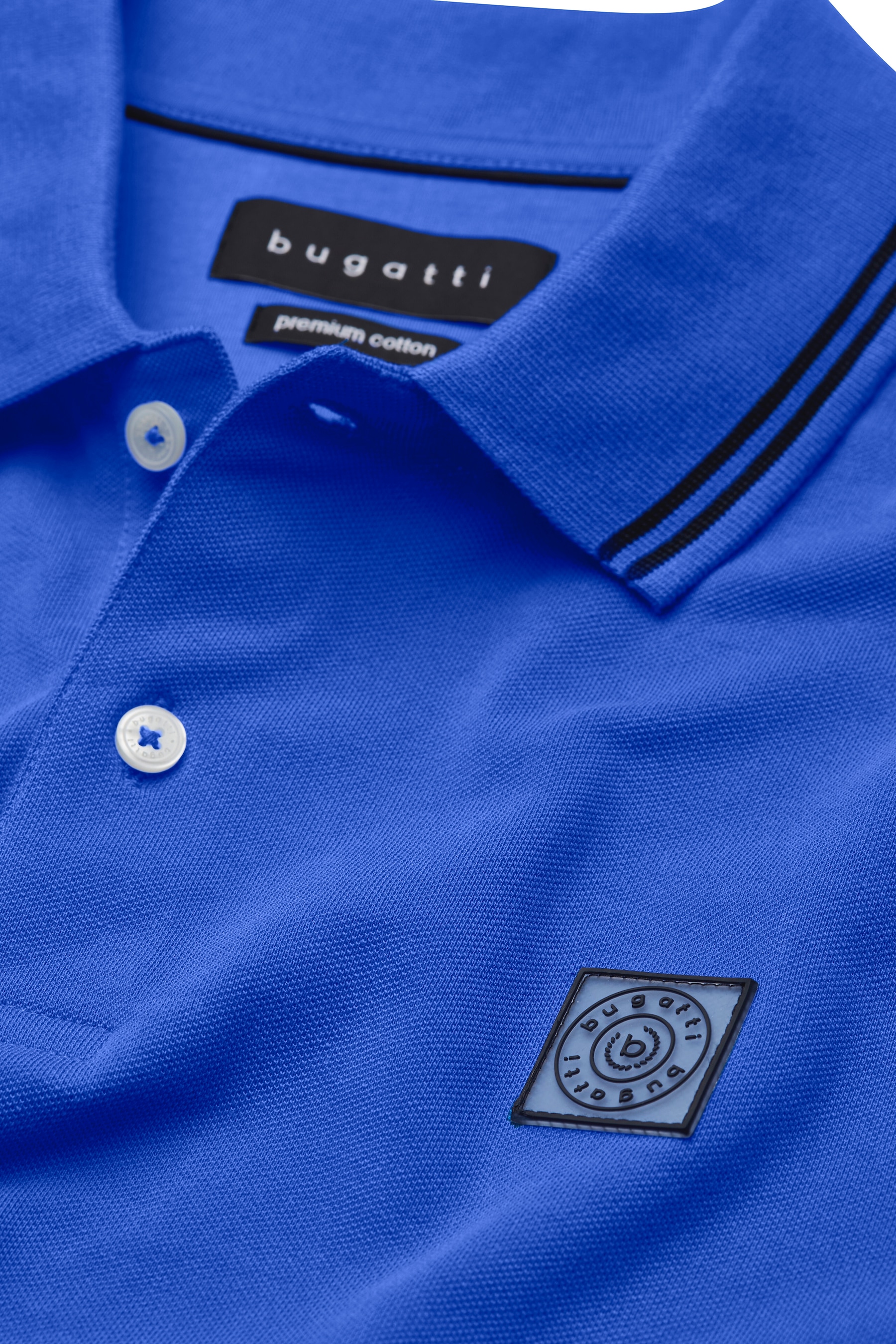 bugatti Poloshirt, mit Kontraststreifen