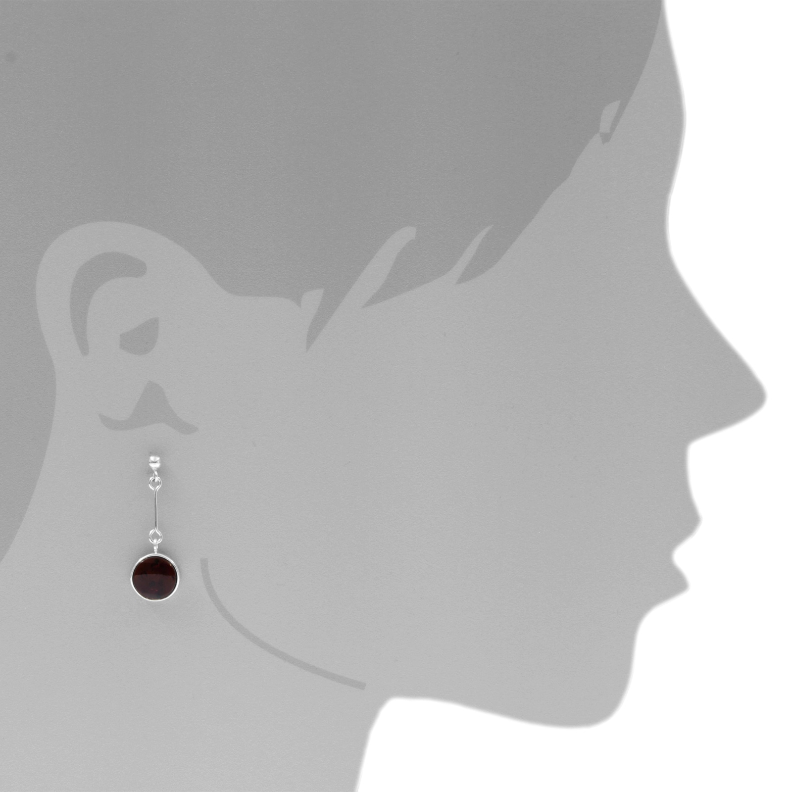 OSTSEE-SCHMUCK Paar Ohrhänger »- Classic 10 mm - Silber 925/000 - Bernstein«
