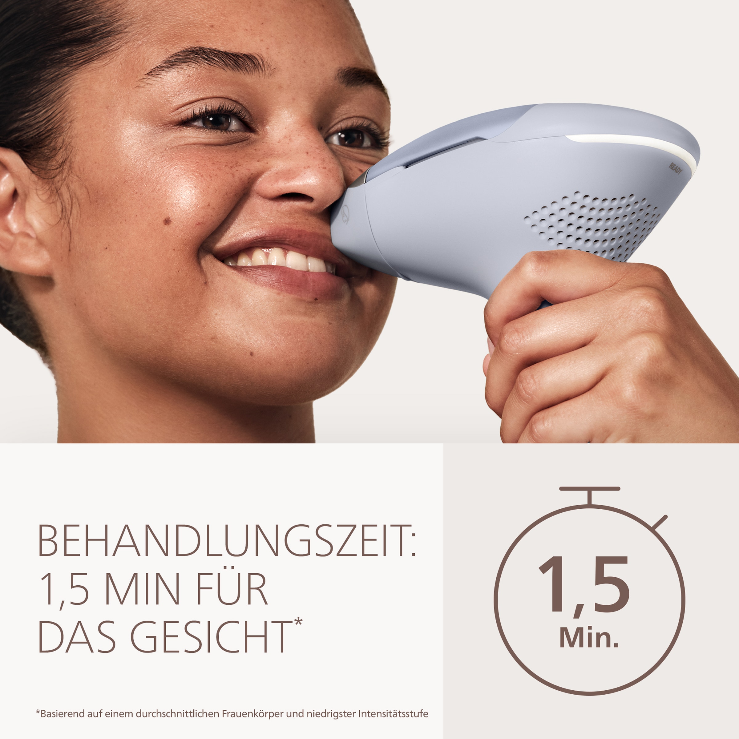 Philips IPL-Haarentferner »Philips Lumea Series 9900 Pro BRC333/00, NEUHEIT« 3 Aufsätze (Körper, Gesicht, empfindliche Bereiche), Audioführung