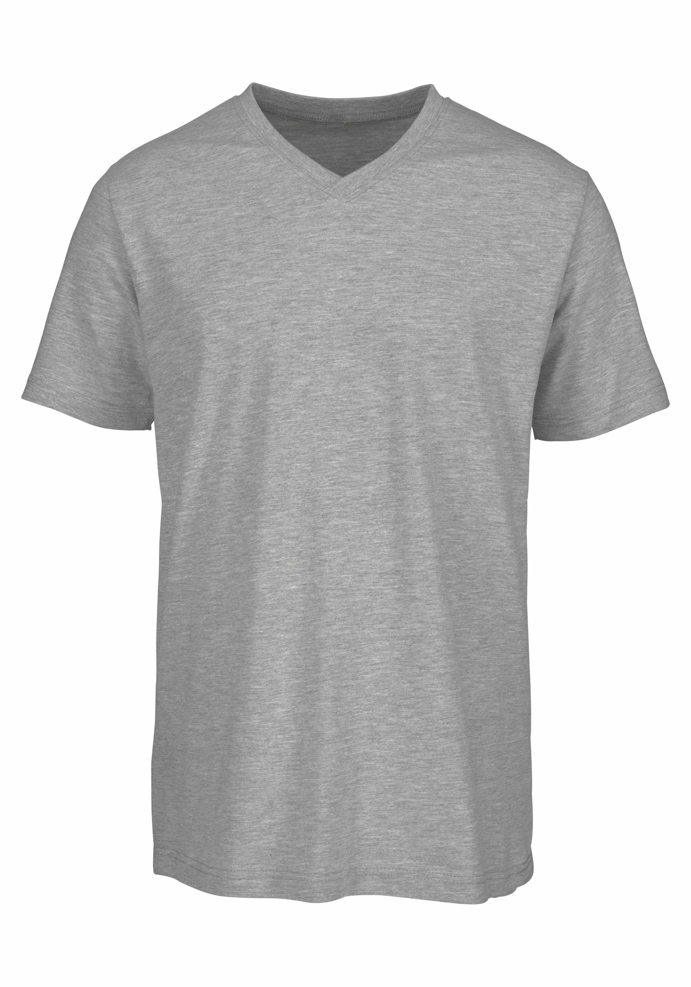 H.I.S T-Shirt, (Packung, 3 tlg.), mit V-Ausschnitt aus Baumwolle, Unterhemd, T-Shirt