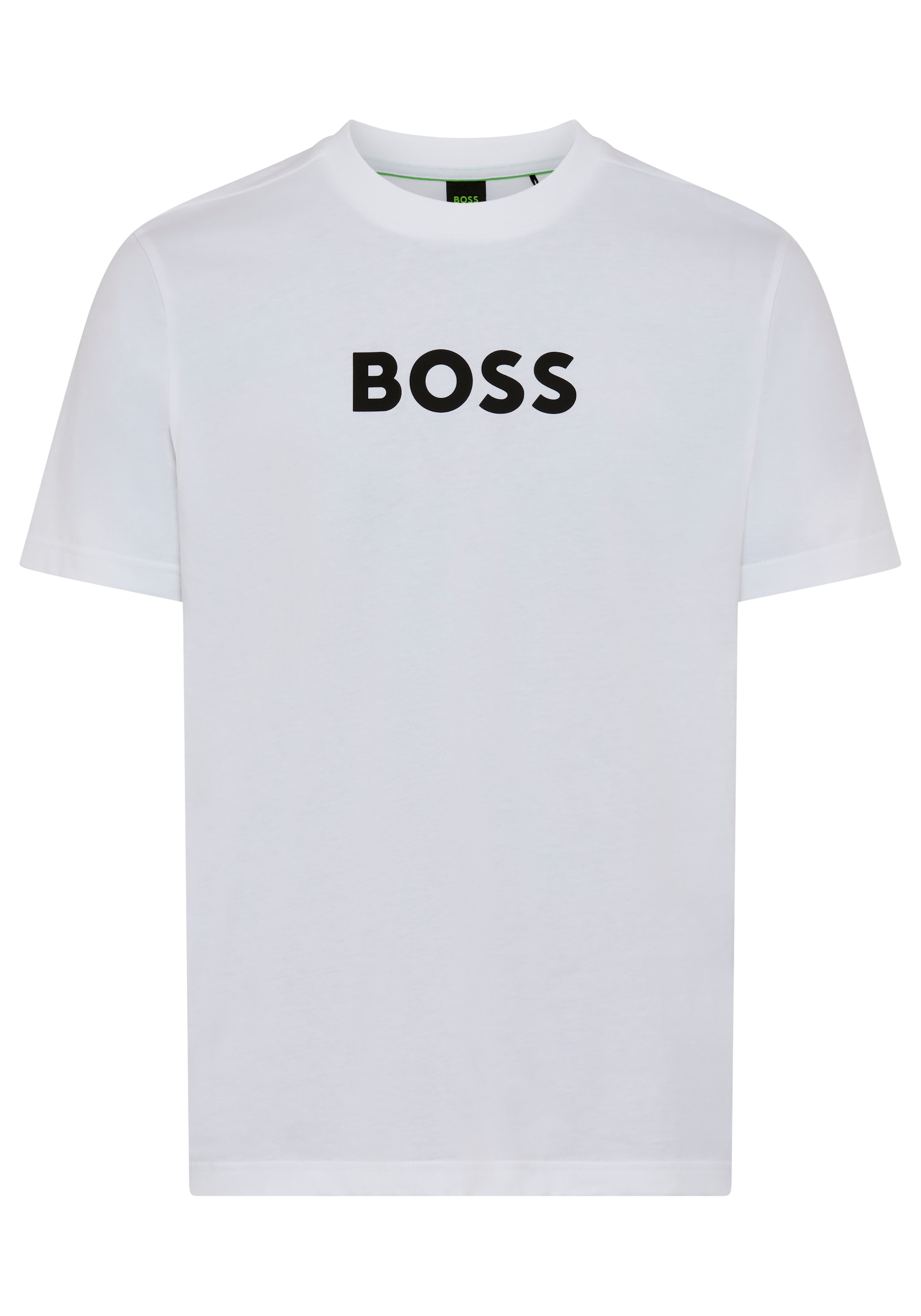 BOSS GREEN T-Shirt Rundhalsausschnitt, Regular Fit, Boss-Logodruck