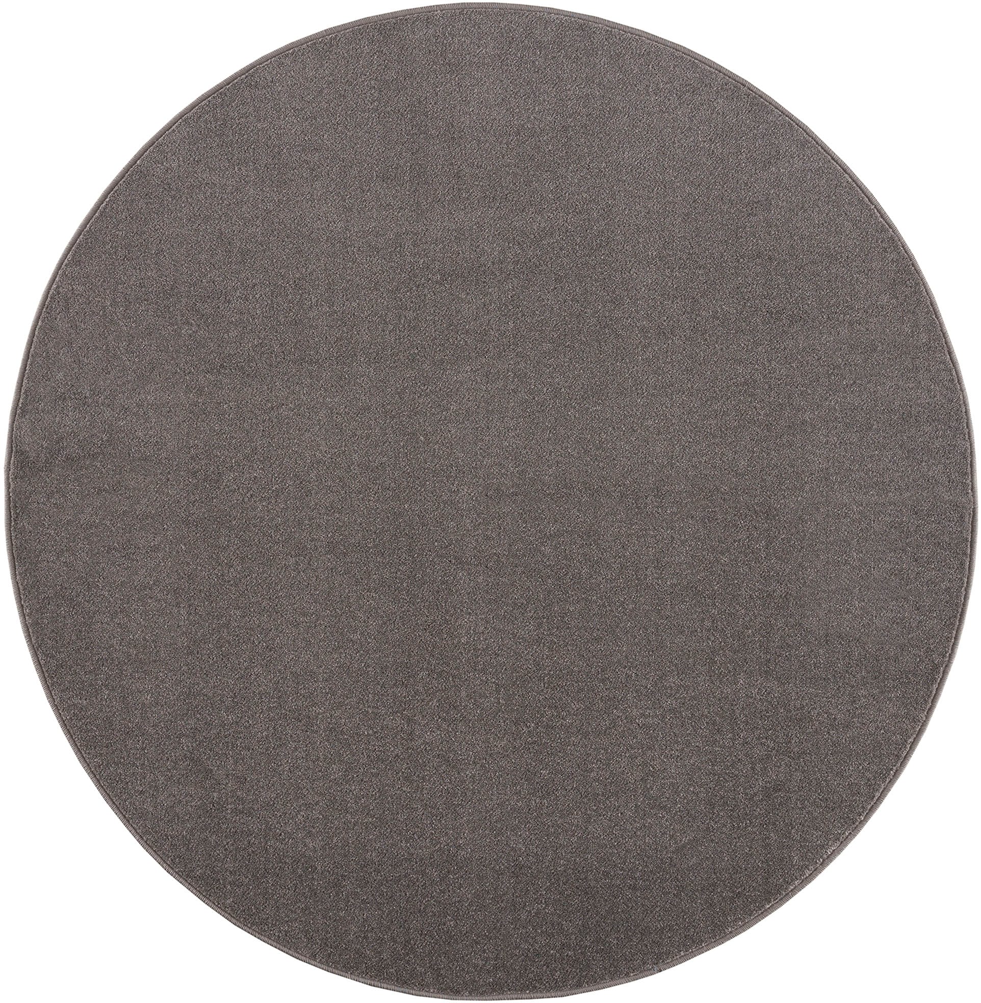 Sanat Teppich »Uni« rund 13 mm Höhe robuster Kurzflorteppich, große Farbauswahl, Wohnzimmer, alle Räume