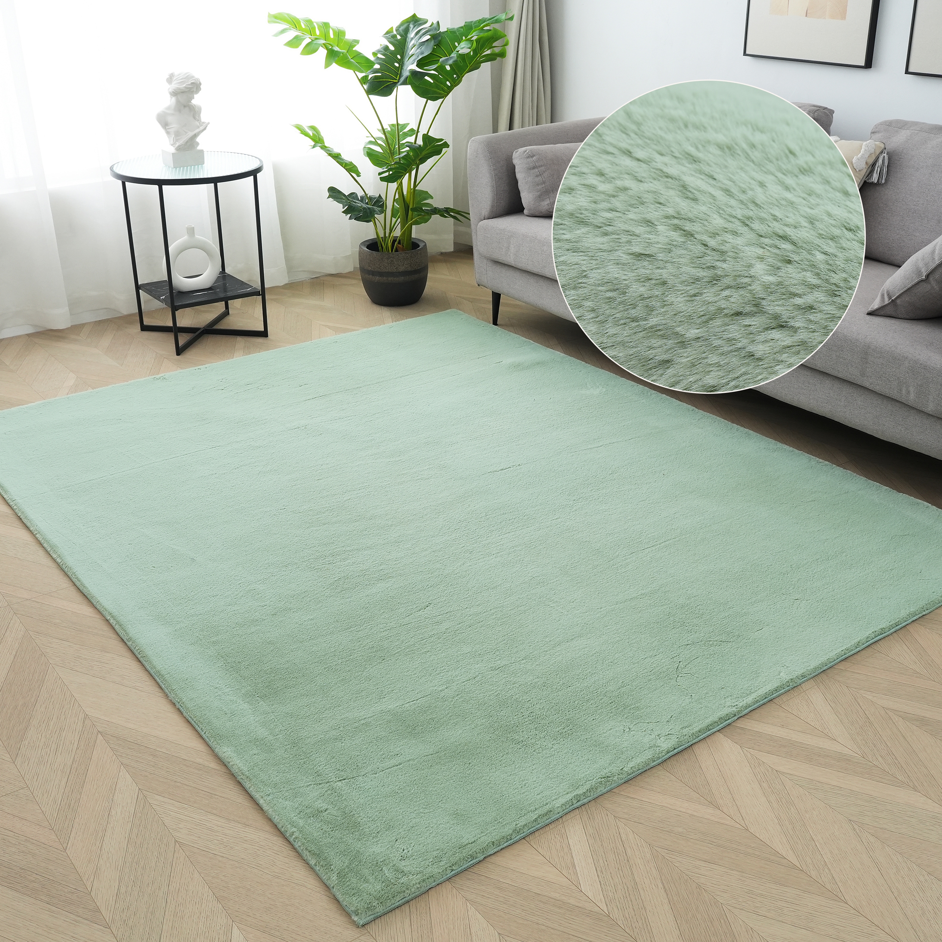 My Home Fellteppich »Balu, Kunstfellteppich, Modern, Langflor Teppich« rechteckig 20 mm Höhe Kaninchenfell-Haptik, kuschelig, weich, Wohnzimmer,...