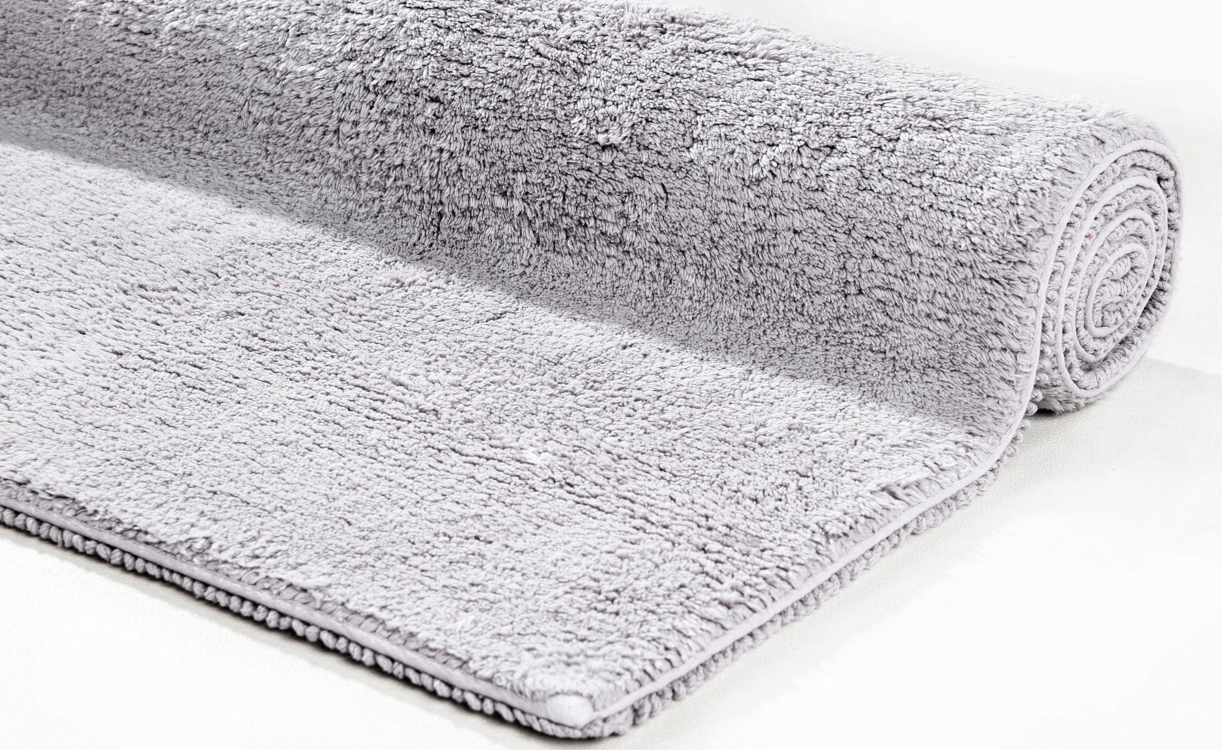 TOM TAILOR HOME Badematte »Cotton Double Uni«, beidseitig nutzbar-fußbodenheizungsgeeignet-strapazierfähig, Badteppich, Uni Farben, rechteckig & quadratisch erhältlich