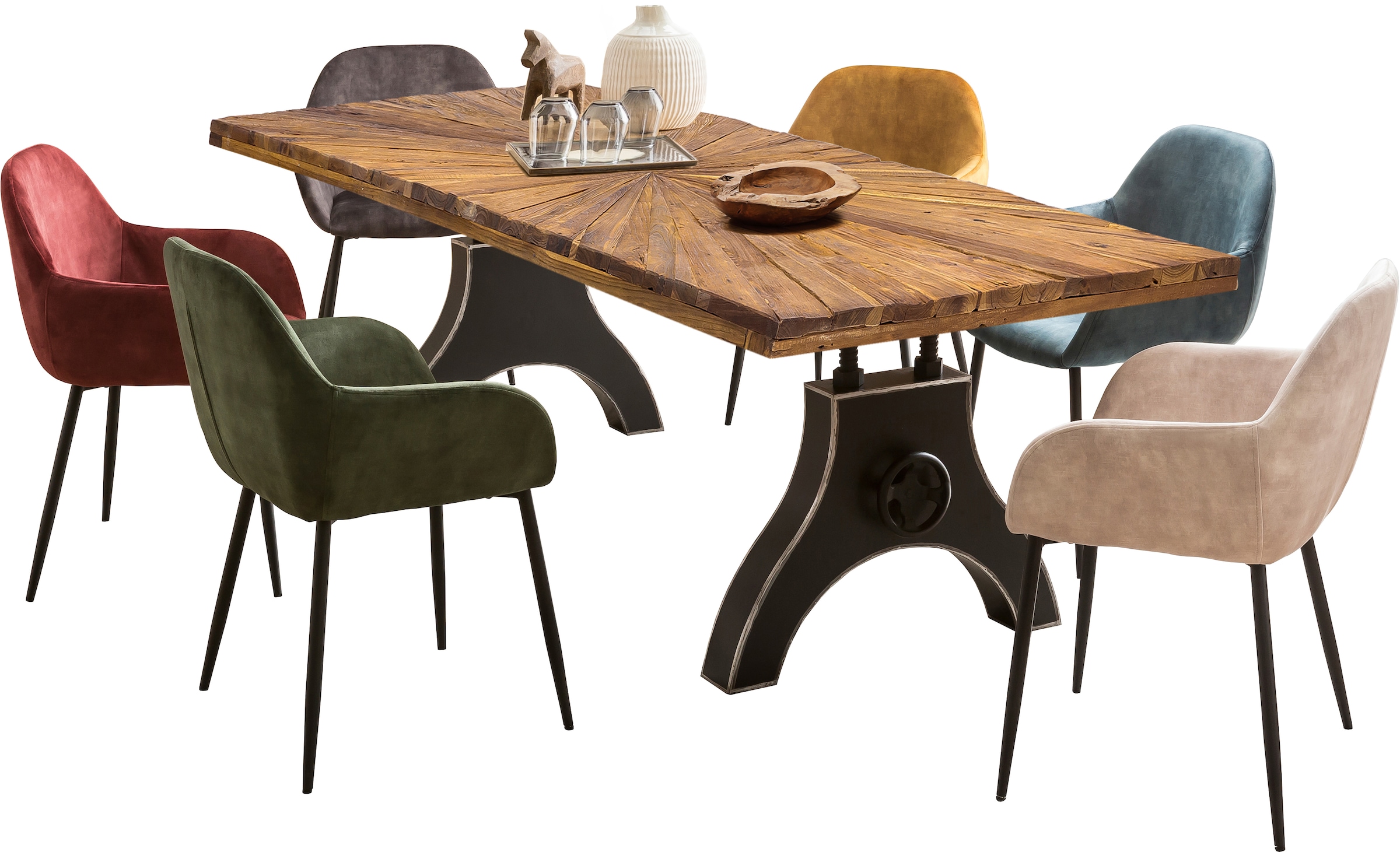 SIT Esstisch, mit außergewöhnlichem Sonnen-Design