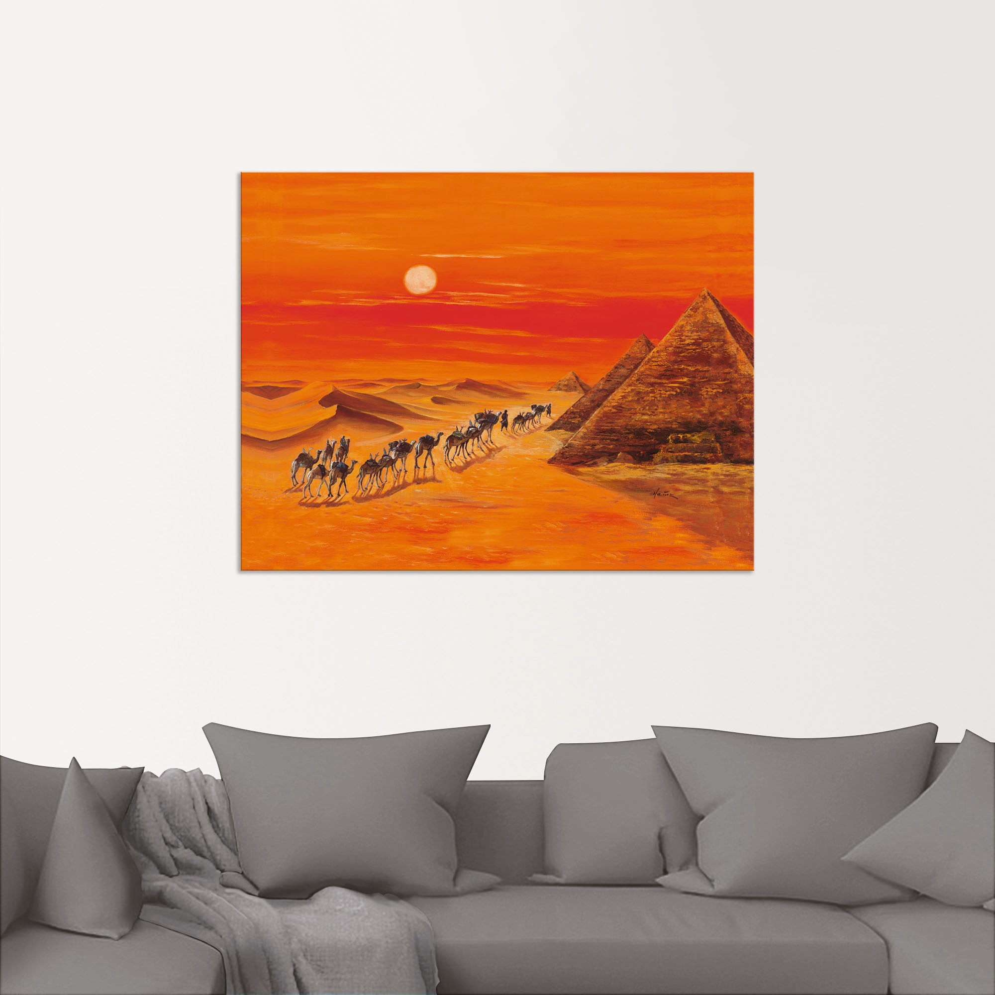 Artland Wandbild »Karawane II«, Afrika, (1 St.), als Alubild, Outdoorbild, Leinwandbild in verschied. Größen