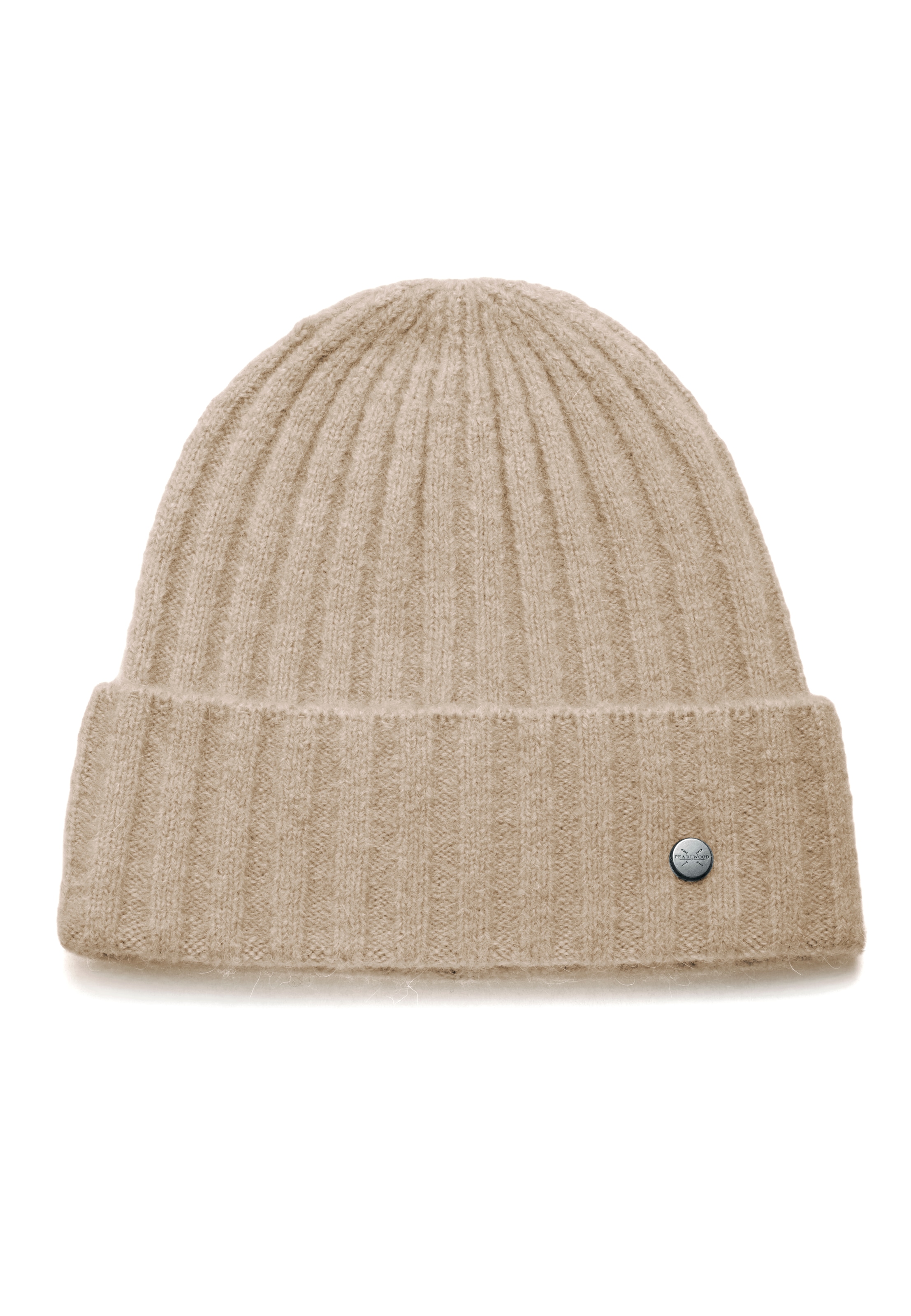 Pearlwood Herren Strickmütze »JANNE« in breiten Rippen gestrickt, breiter Umschlag, wärmend, Wollanteil