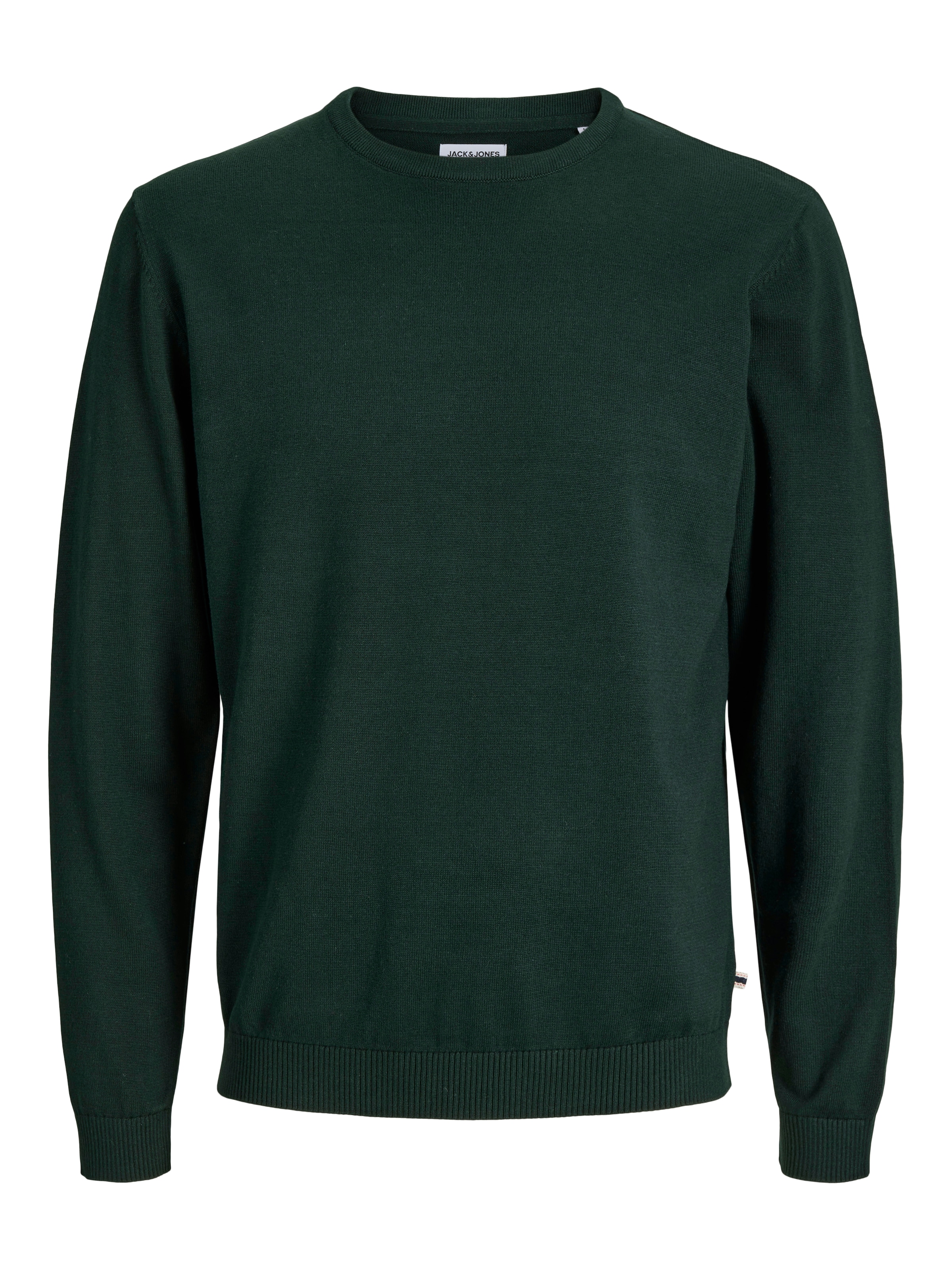 Jack & Jones Rundhalspullover »JJEBASIC KNIT CREW NECK NOOS« Baumwolle, regular fit