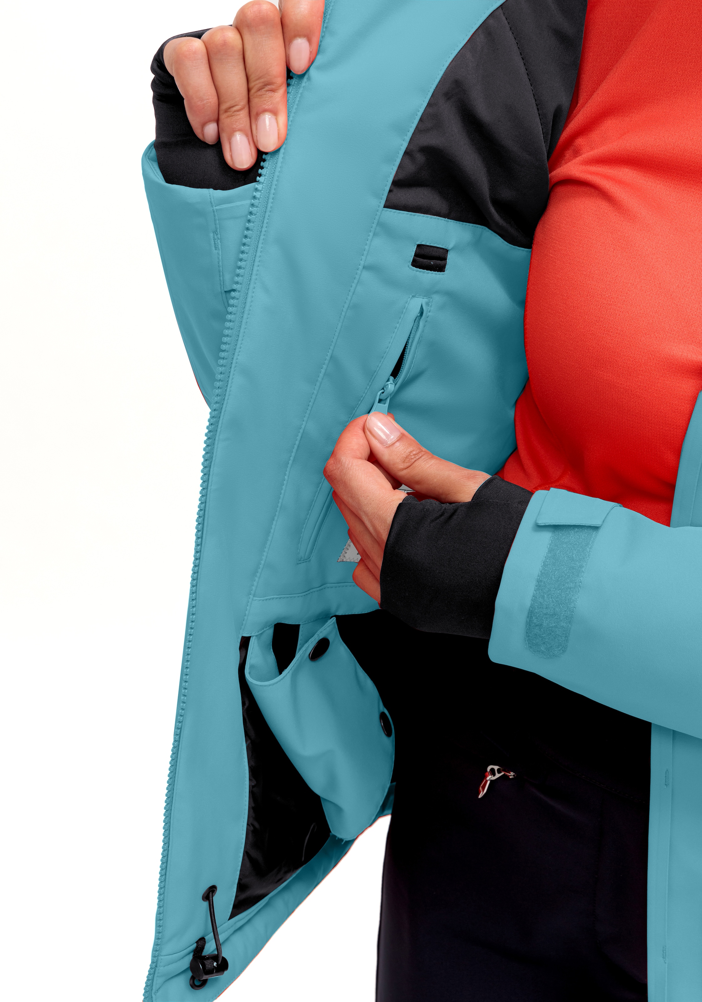 Maier Sports Skijacke »Straja« Damen Winterjacke, wind/wasserdicht, 3 RV-Taschen und Kapuze