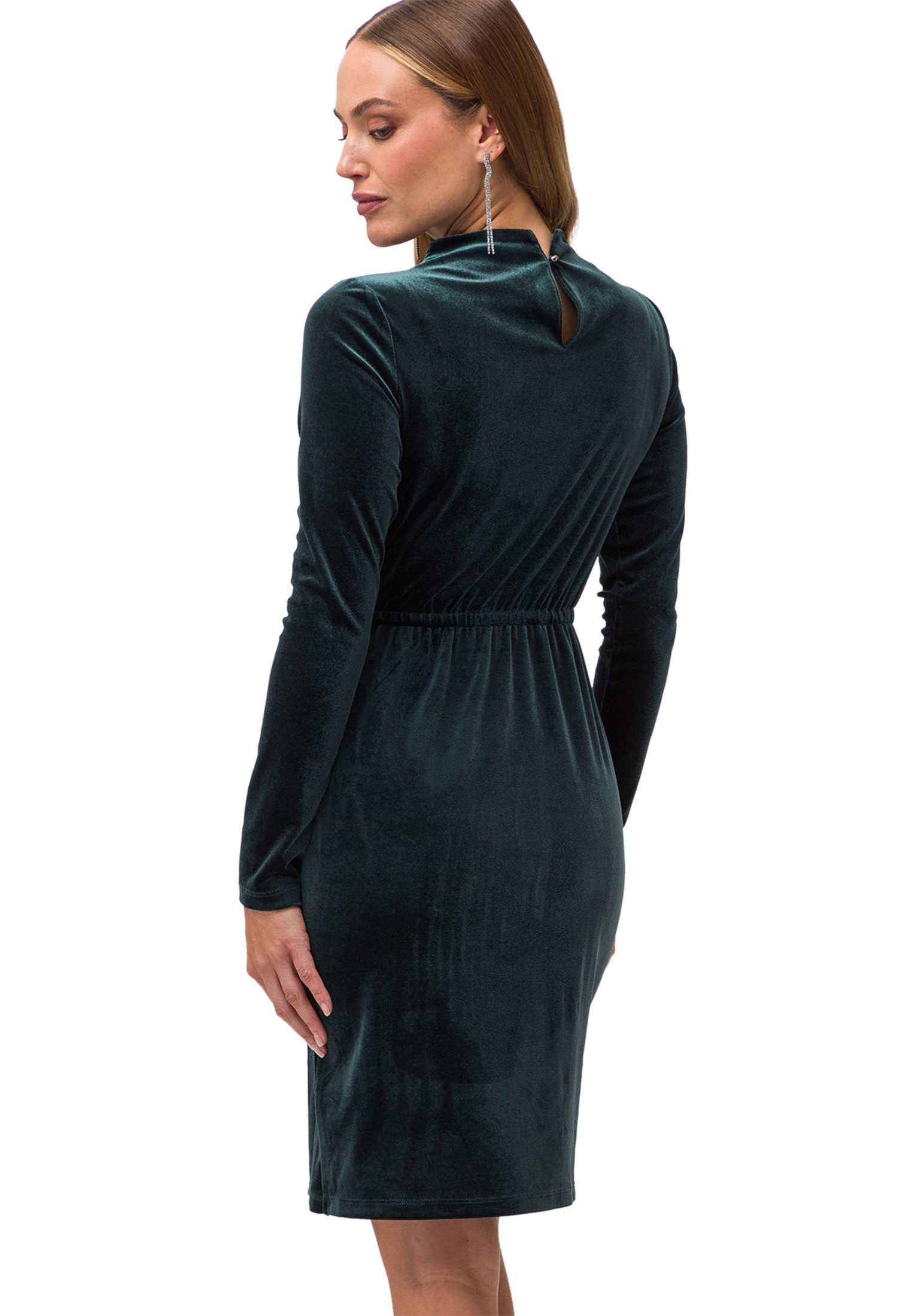 Zero Samtkleid »Samtkleid mit Stehkragen«