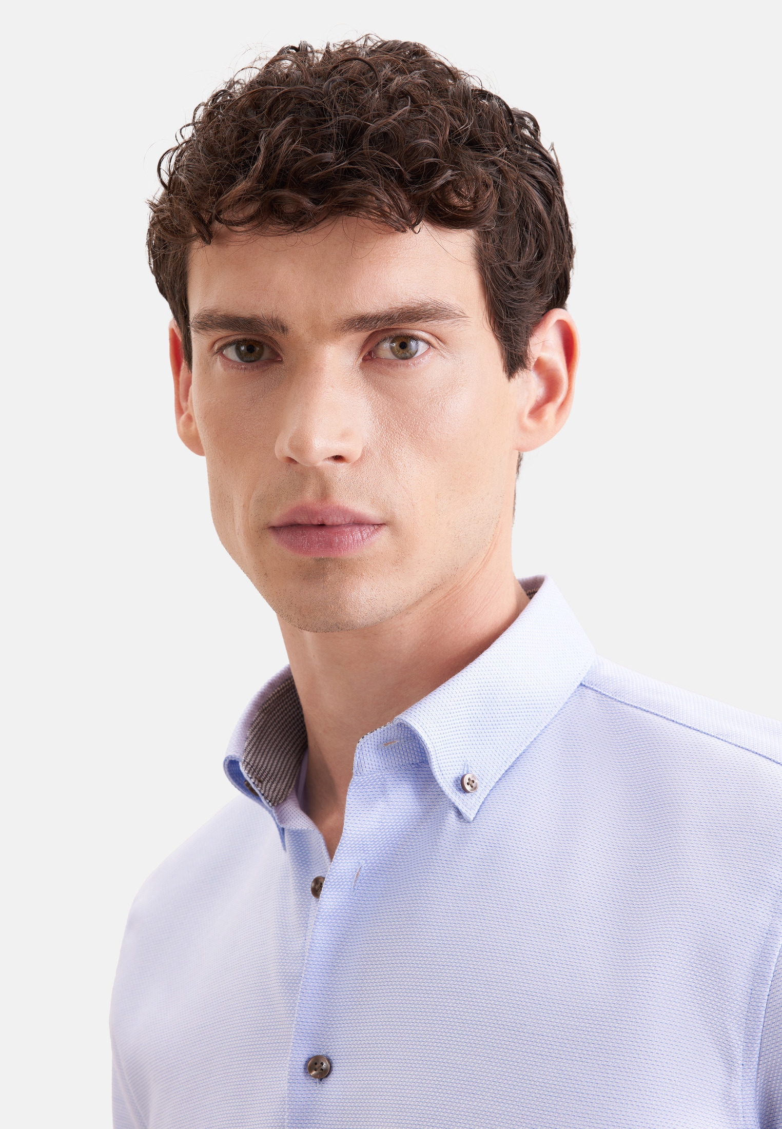seidensticker Businesshemd »Schwarze Rose« Slim 1/1 Button-Down-Kragen Struktur