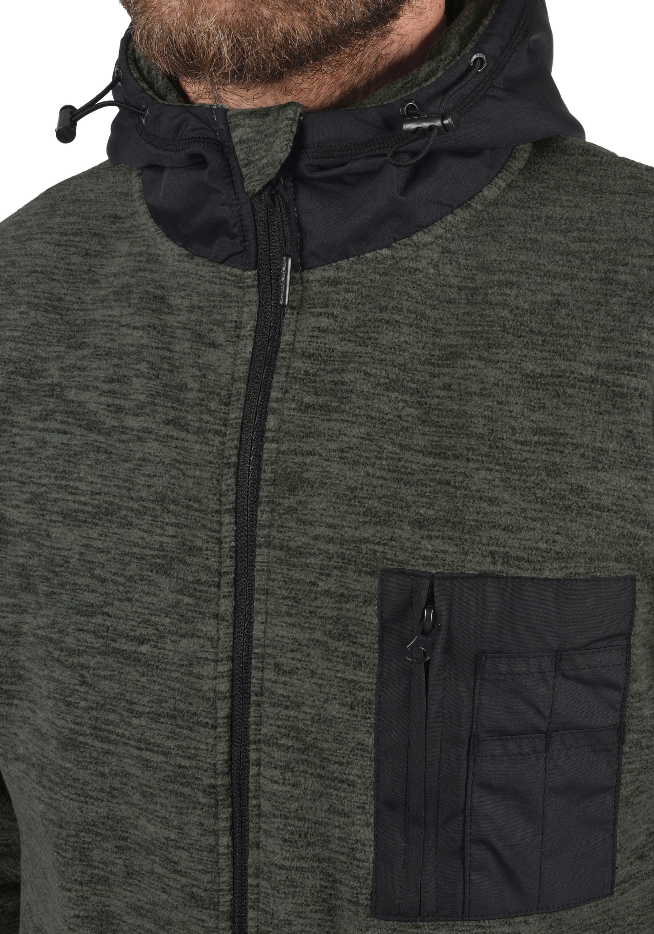 Indicode Fleecejacke »Fleecejacke IDWilmot«, mit Kapuze