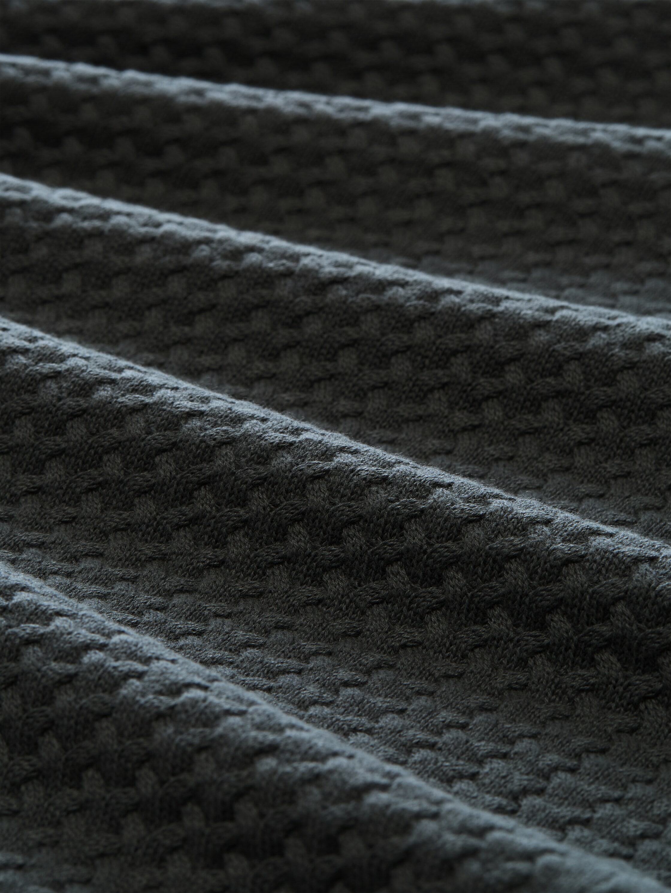 TOM TAILOR Strickjacke mit Stehkragen und feinem Zopfmuster