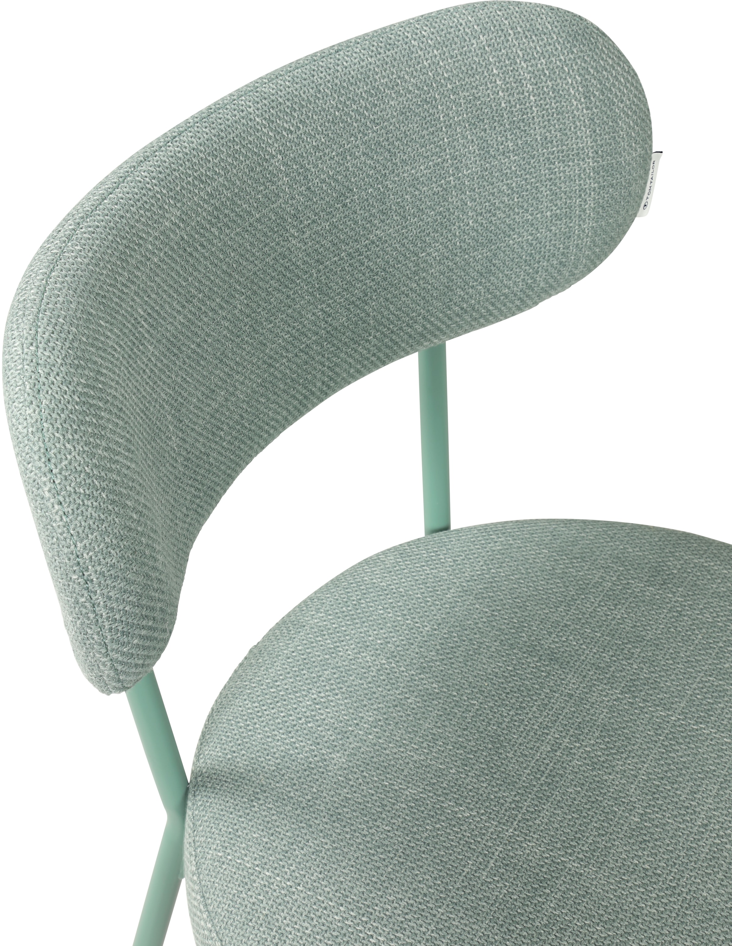 TOM TAILOR HOME 4-Fußstuhl »SOFT PAD CHAIR« (Set) 2 Stk. Webstoff Esszimmerstuhl, 4-Fußgestell, mit Rückenausschnitt