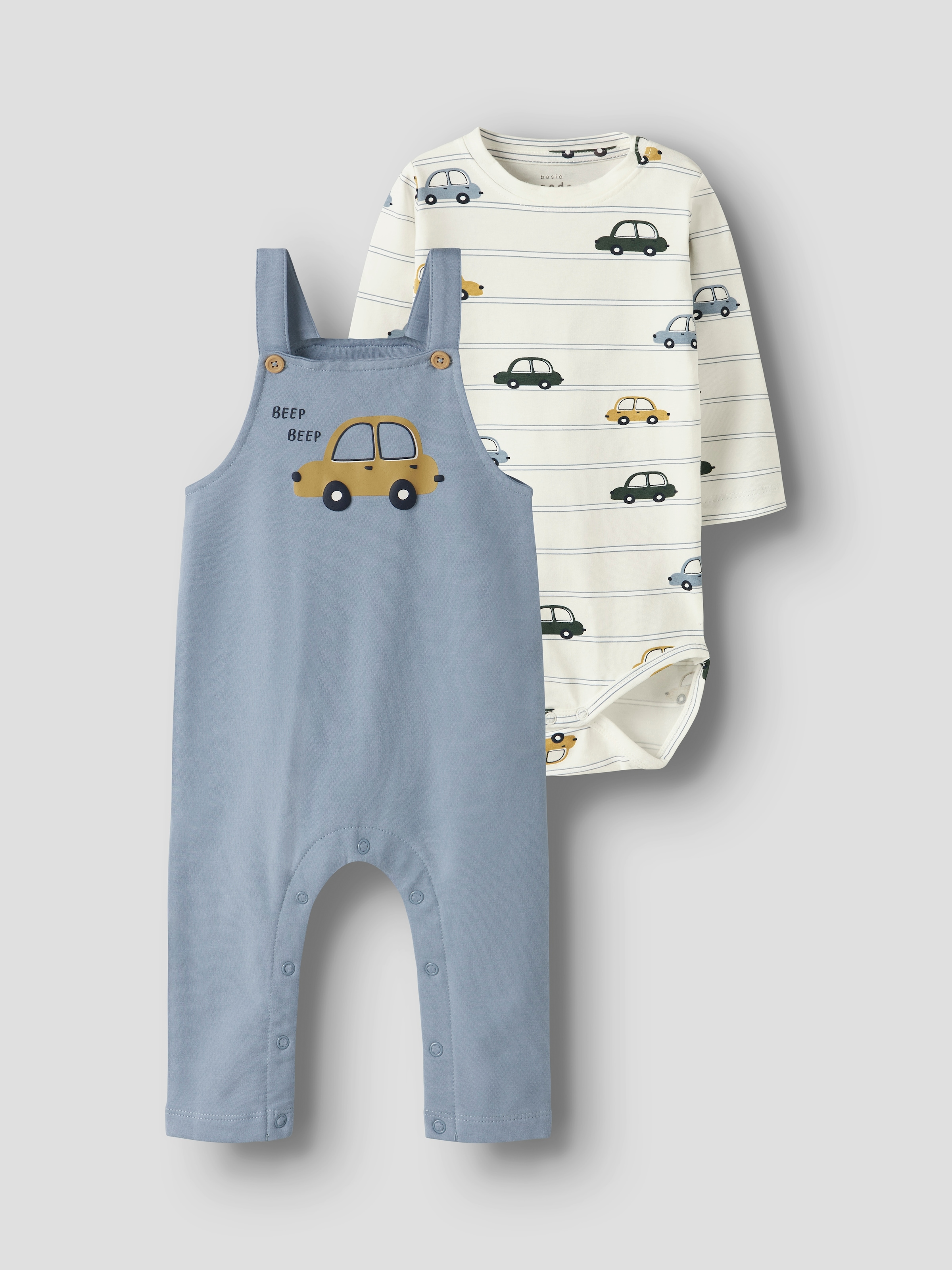 Name It Overall »NBMVONNE SWEAT OVERALL BOX BRU SET«, (Set, 2 tlg.)
