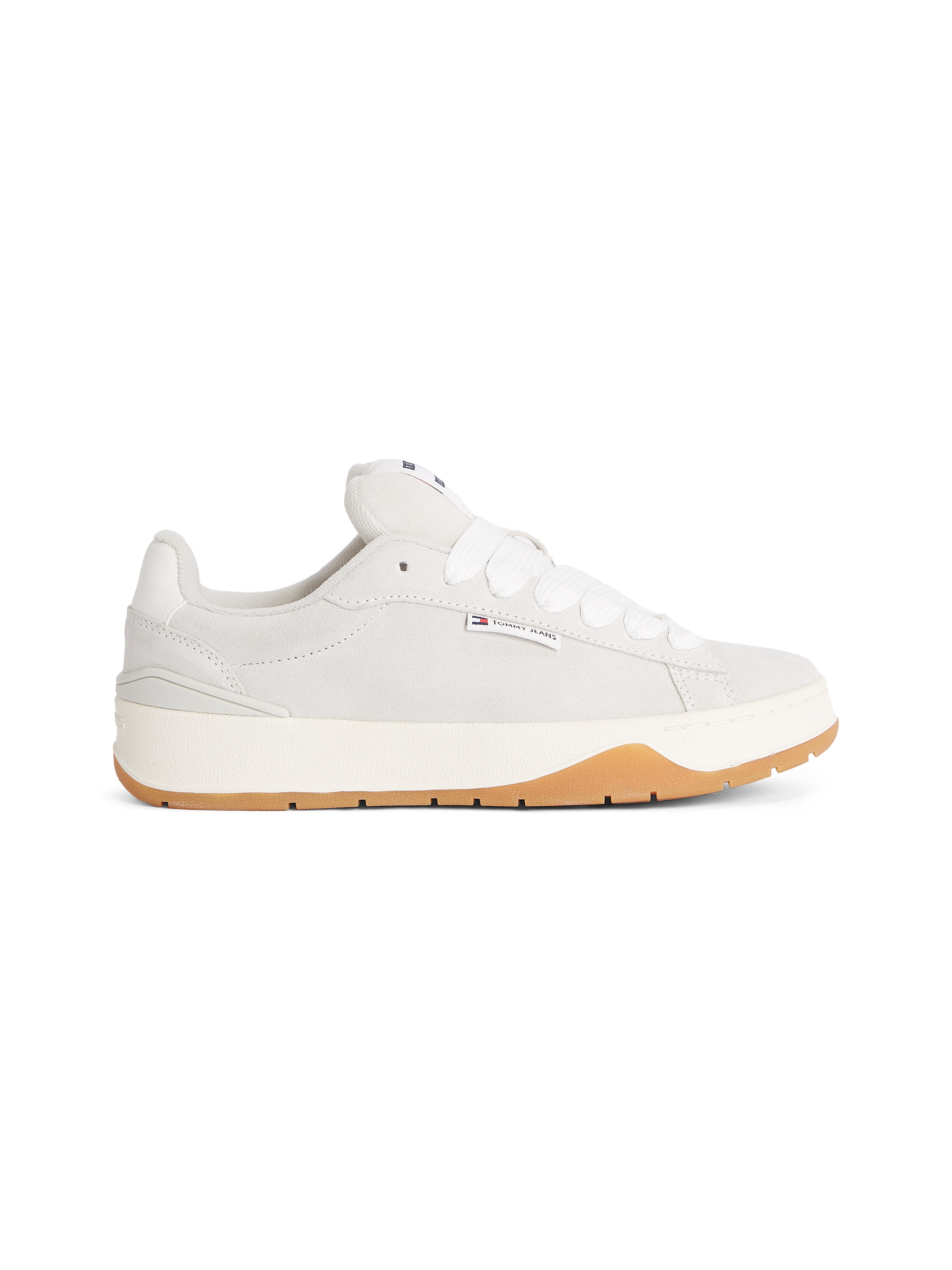 Tommy Jeans Plateausneaker »TJW SKATE SNEAKER«, Freizeitschuh, Halbschuh, Schnürschuh mit gepolstertem Schaftrand
