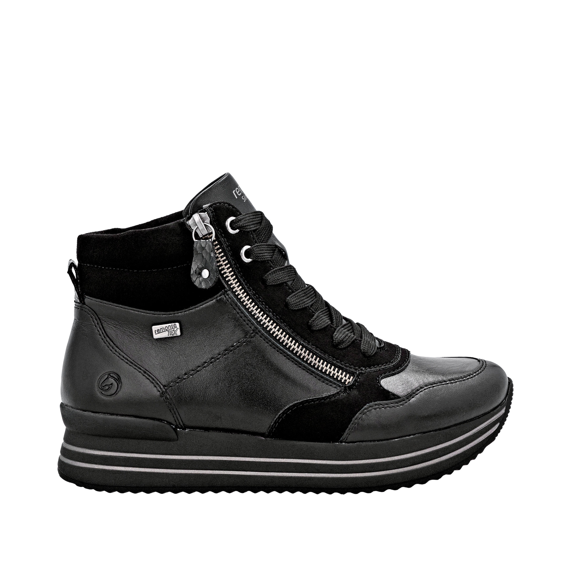 Remonte Sneakerboots  Schnürboots, Plateauboots, Stiefelette, wasserabweisende TEX-Membran