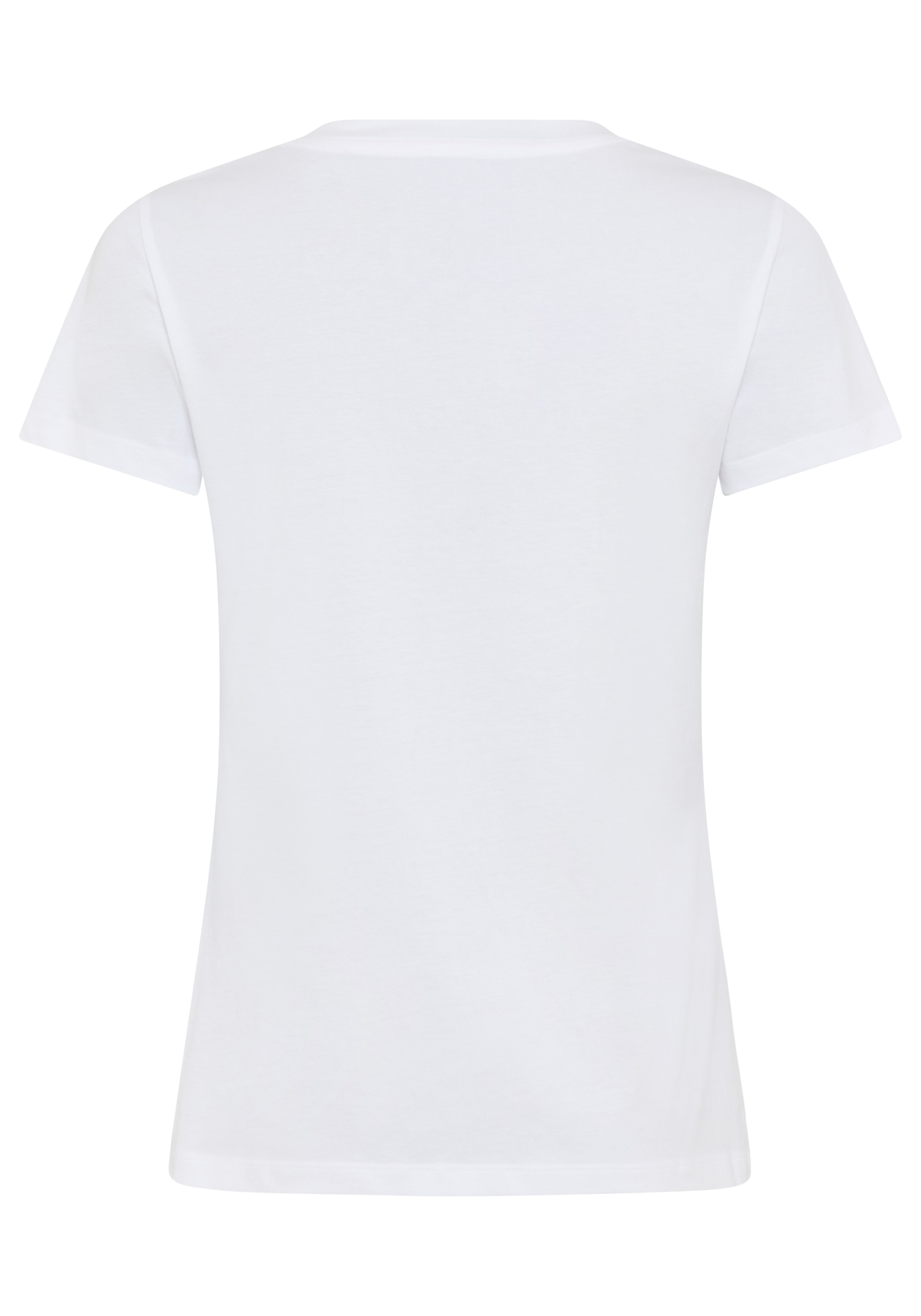 BOSS ORANGE T-Shirt »Esogo_MA_crystal Premium Damenmode« mit glitzer Logoschriftzug