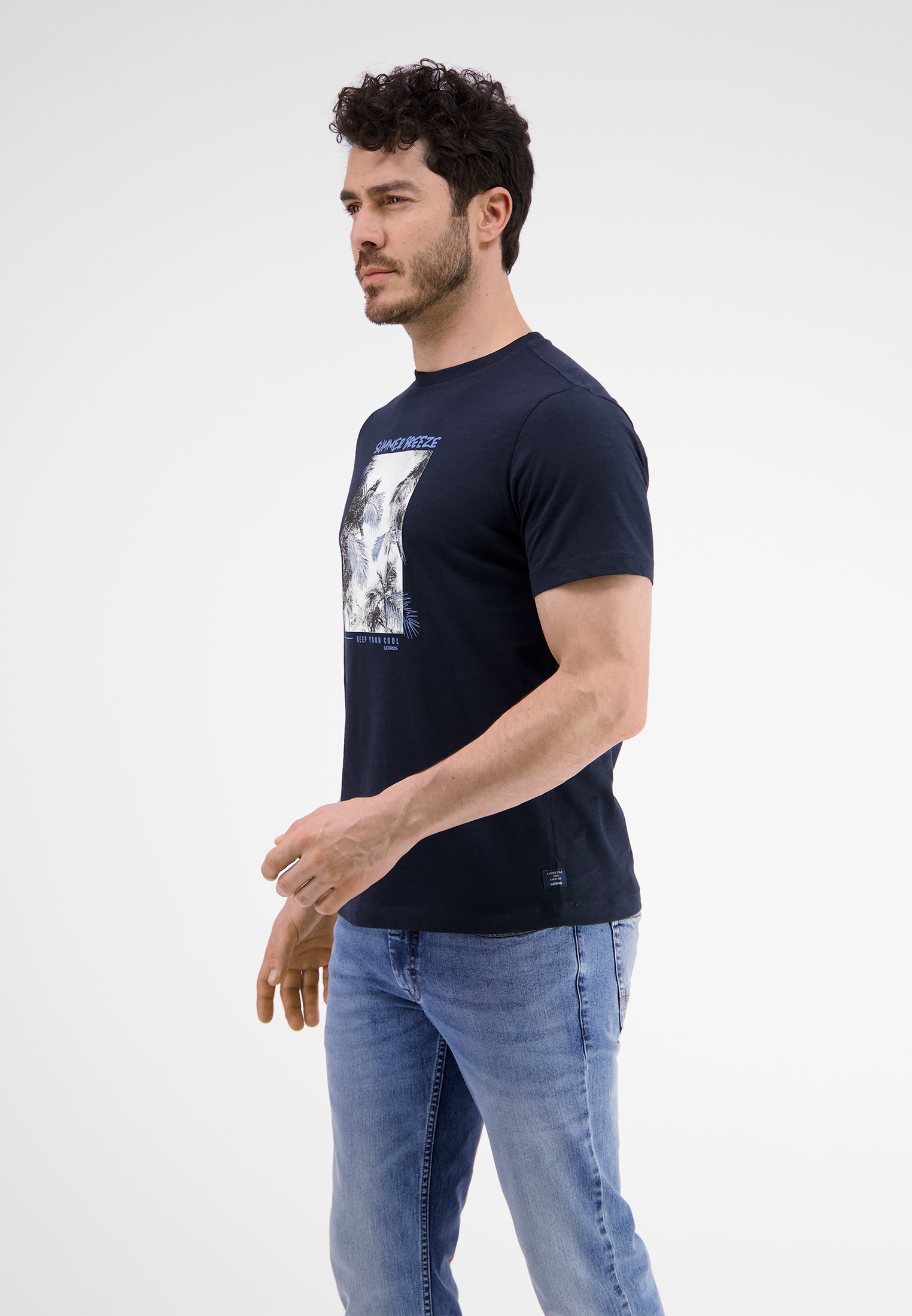 LERROS T-Shirt »LERROS T-Shirt mit Fotoprint«
