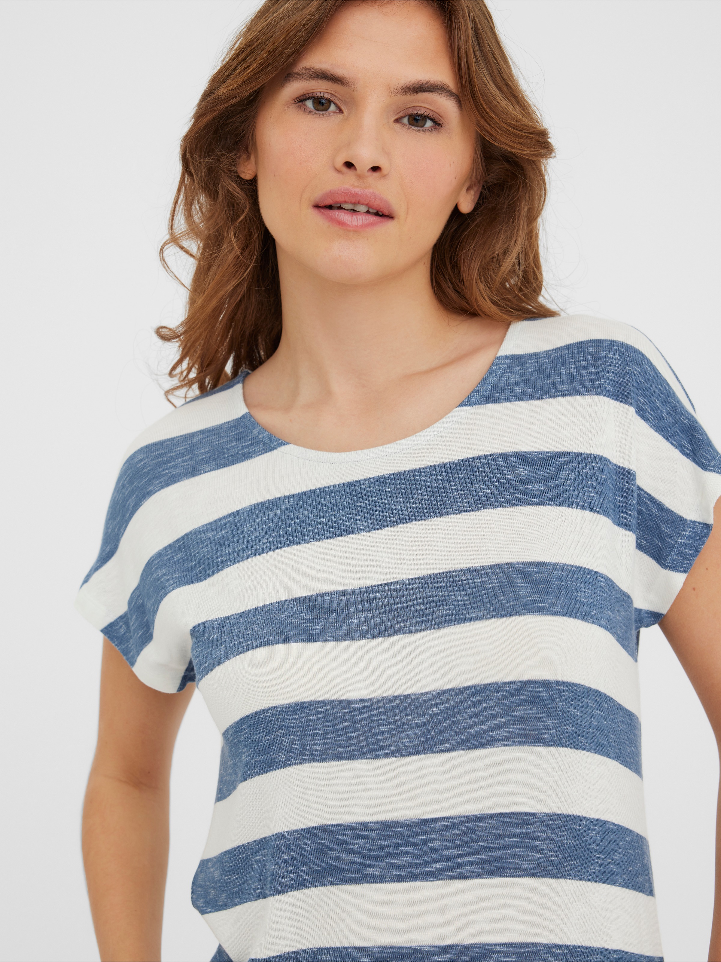 Vero Moda Kurzarmshirt »VMWIDE STRIPE SL TOP GA JRS NOOS«
