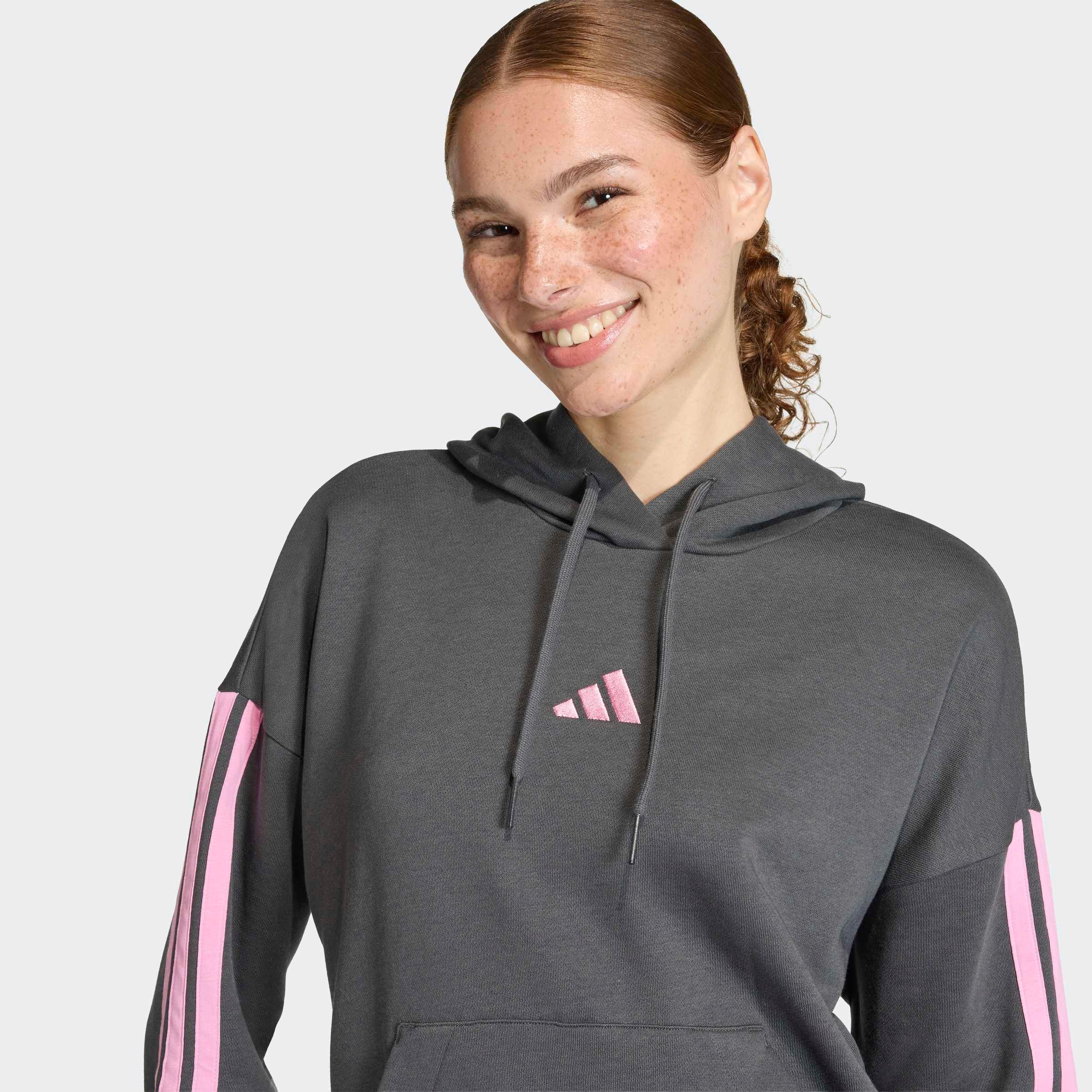 adidas Sportswear Kapuzensweatshirt »ESSENTIALS 3-STREIFEN FLEECE HOODIE«
