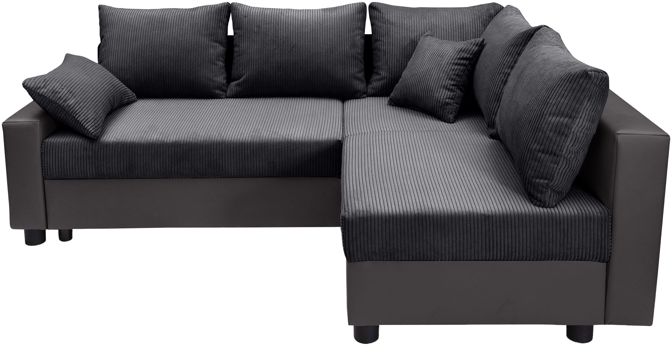 COLLECTION AB Ecksofa »Parma L-Form«, mit Schlaffunktion und Bettkasten, inklusive Kissen, Bonellfederkern