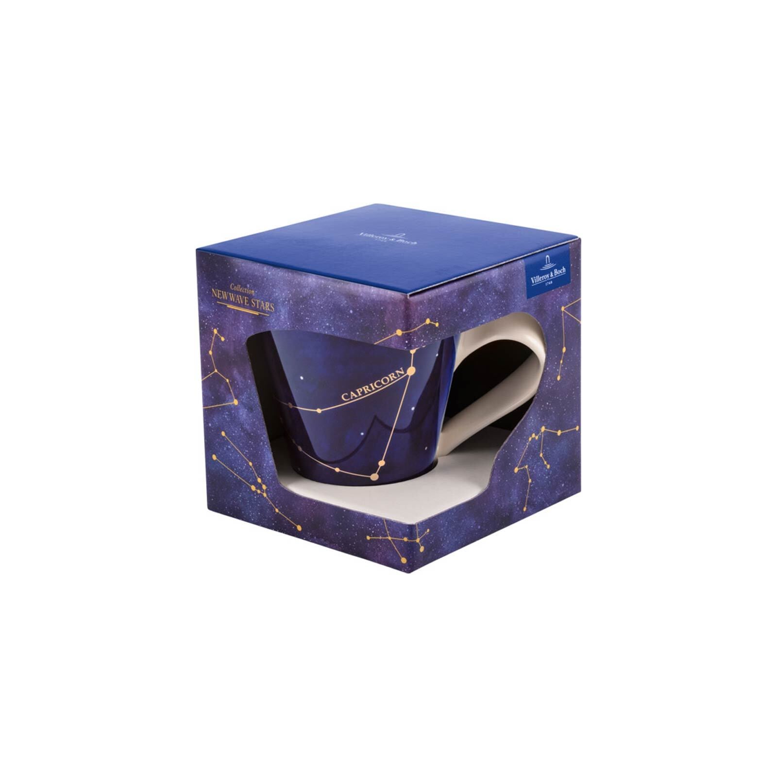 Villeroy & Boch Tasse »Tasse Steinbock NewWave Stars 300 ml weiß-blau«