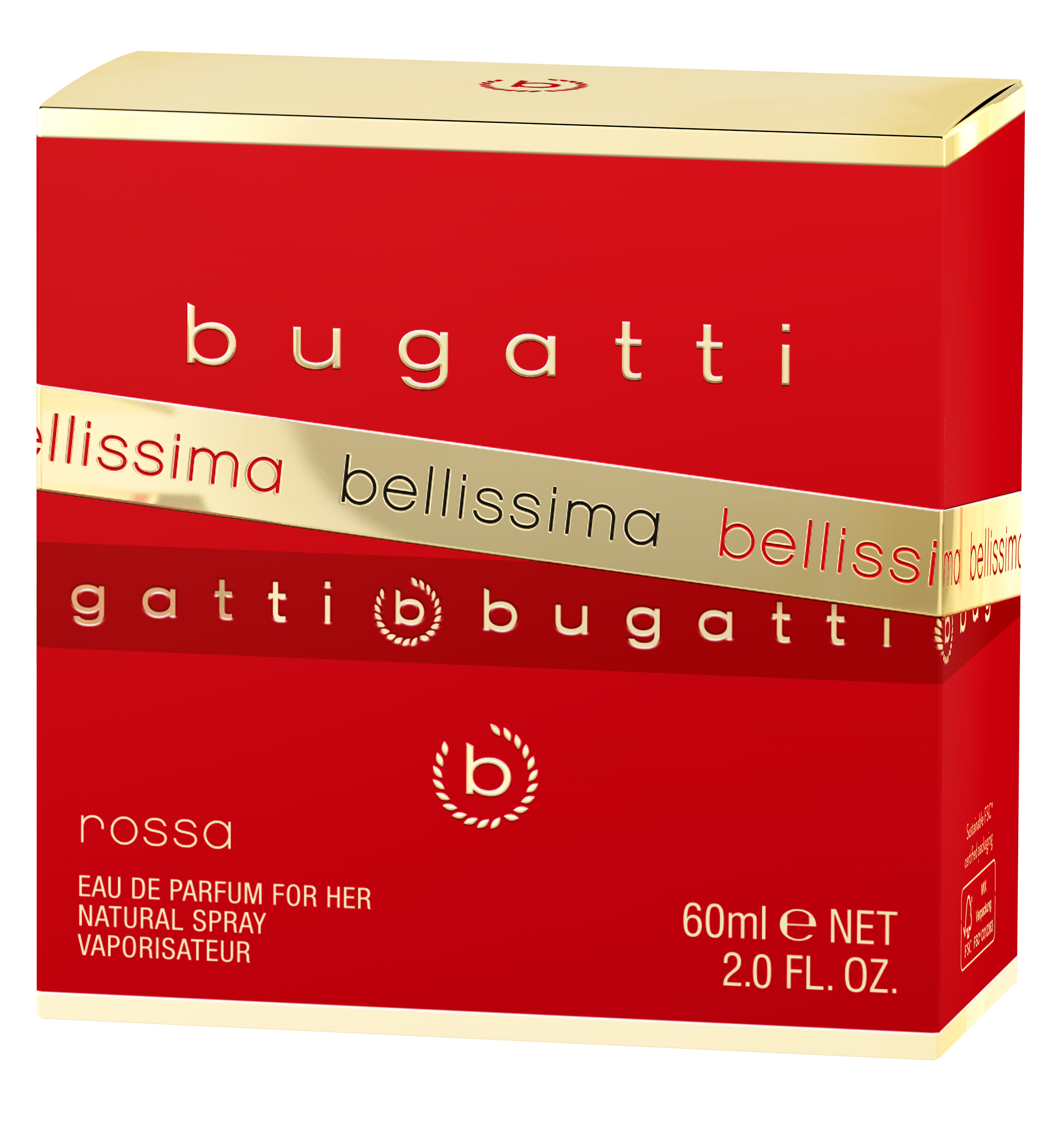 bugatti Eau de Parfum »BELLISSIMA ROSSA« EDP, 60ml