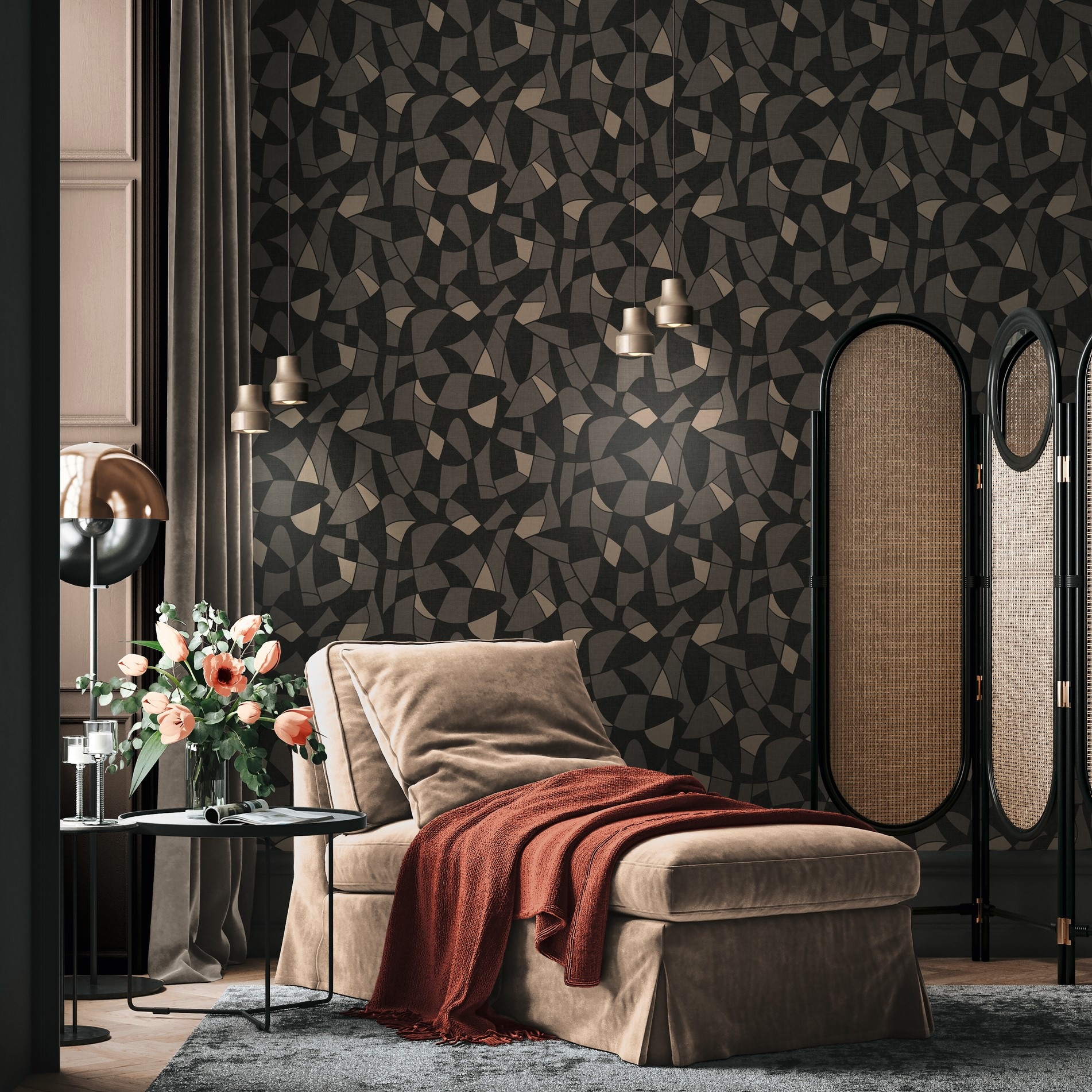 A.S. Création Vliestapete »Antigua Tapete mit Formen« gemustert | matt | neutral leicht strukturiert Grafiktapete Retrotapete Tapeten Wohnzimmer Schlafzimmer Küche Design