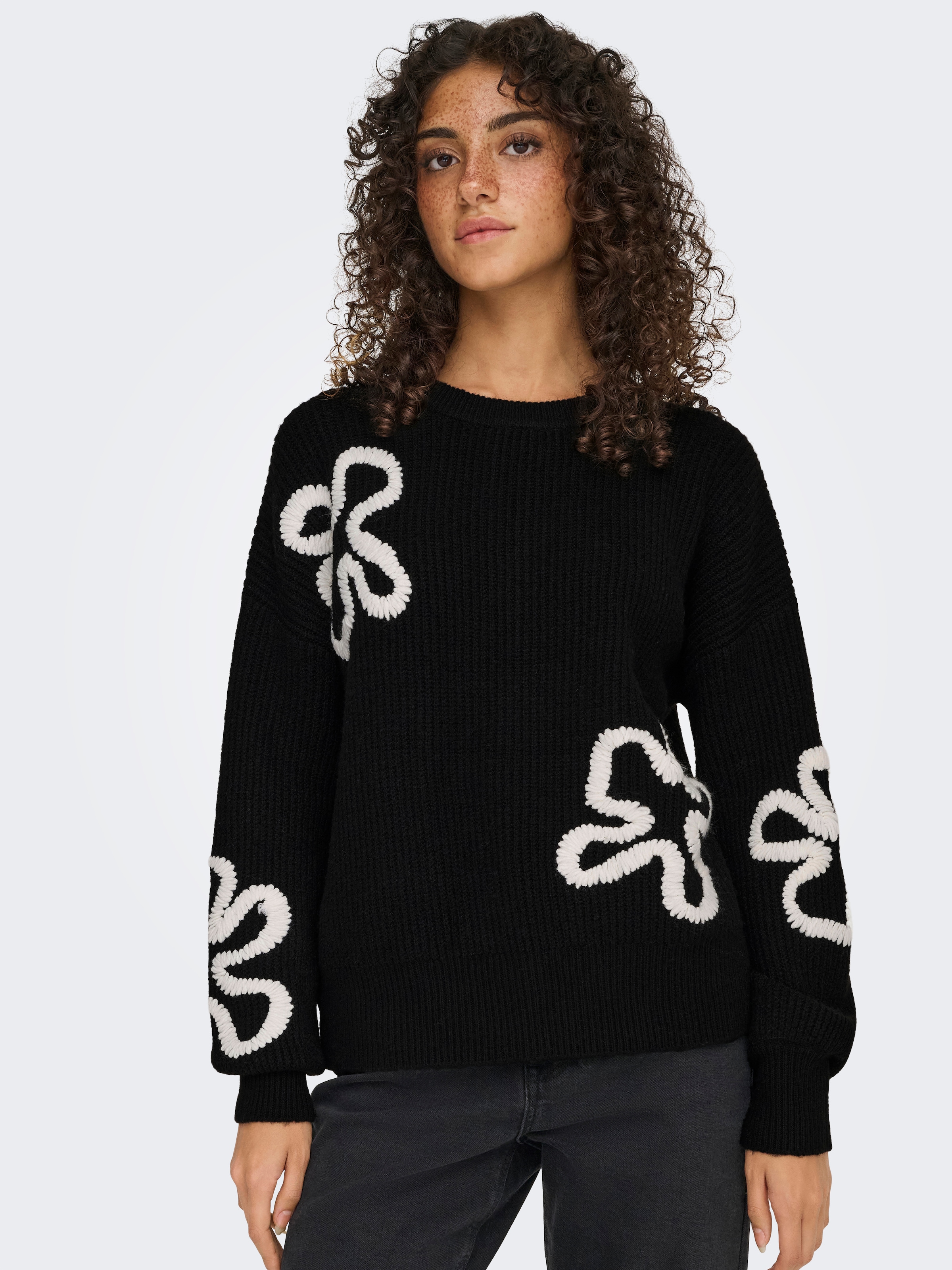 ONLY Strickpullover »ONLDAISY LS STITCH O-NECK KNT«