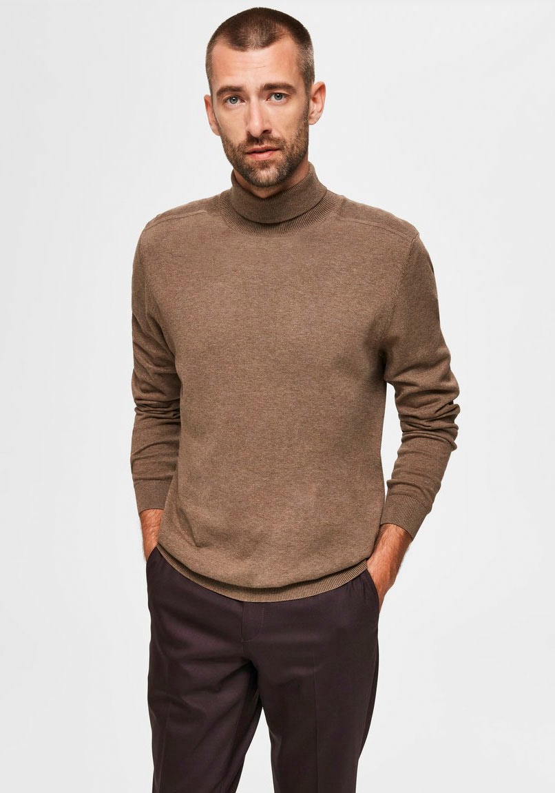 SELECTED HOMME Rollkragenpullover »SLHBERG ROLL NECK NOOS«