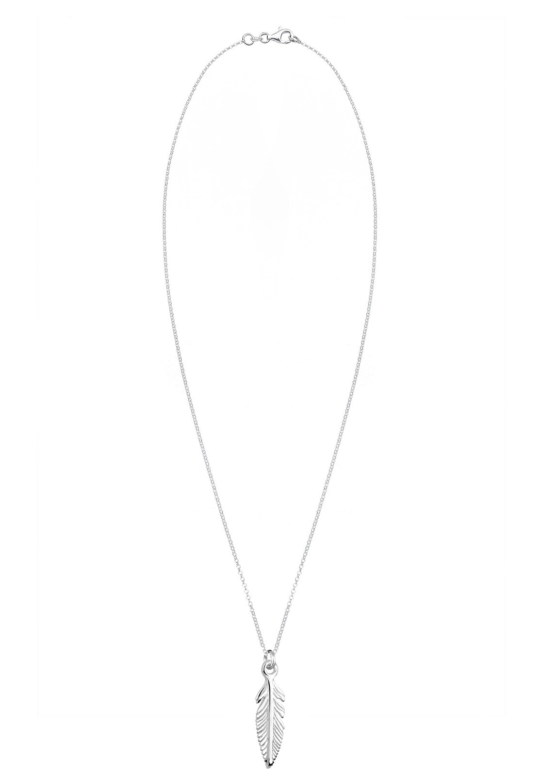 Elli Kette mit Anhänger »Halskette Feder 925 Sterling Silber«