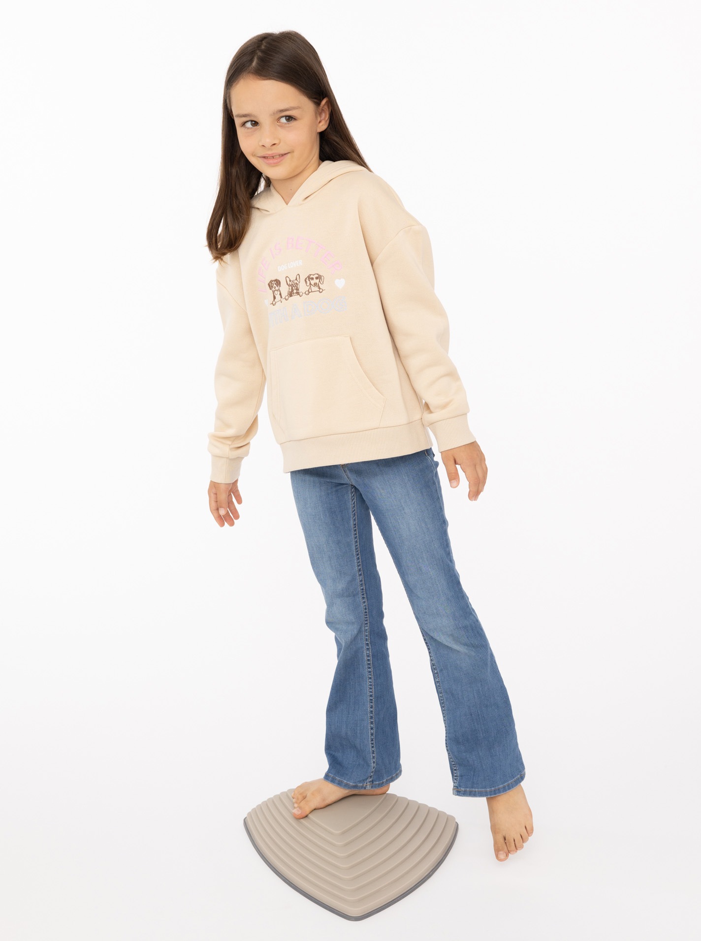 Zwillingsherz Hoodie »"Dog Life"«, Mini-Me,mit gestickten Hunden und Slogan
