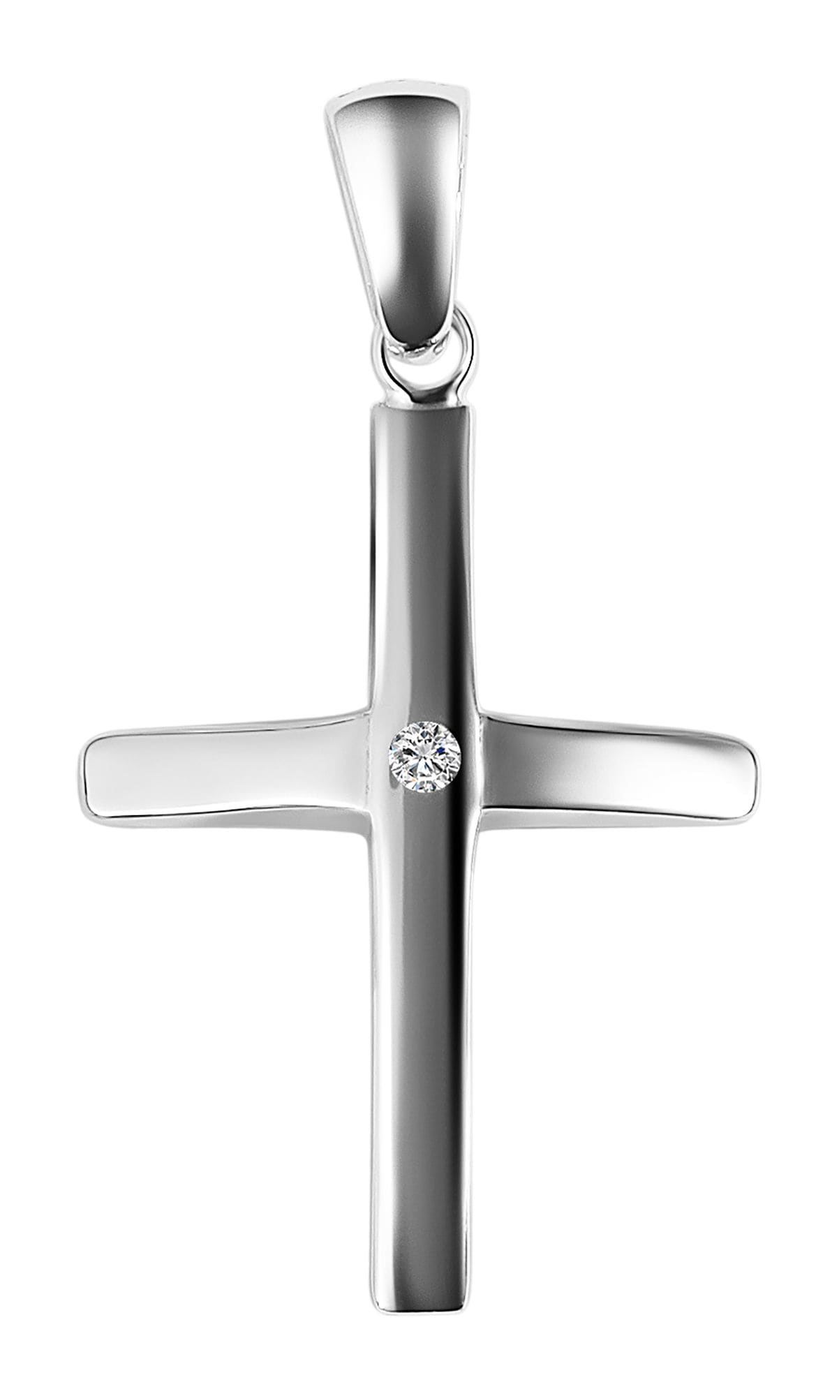 Adelia´s Kreuzanhänger »Damen Anhänger ¿ Kreuz Kreuzanhänger aus 925 Silber mit Zirkonia«