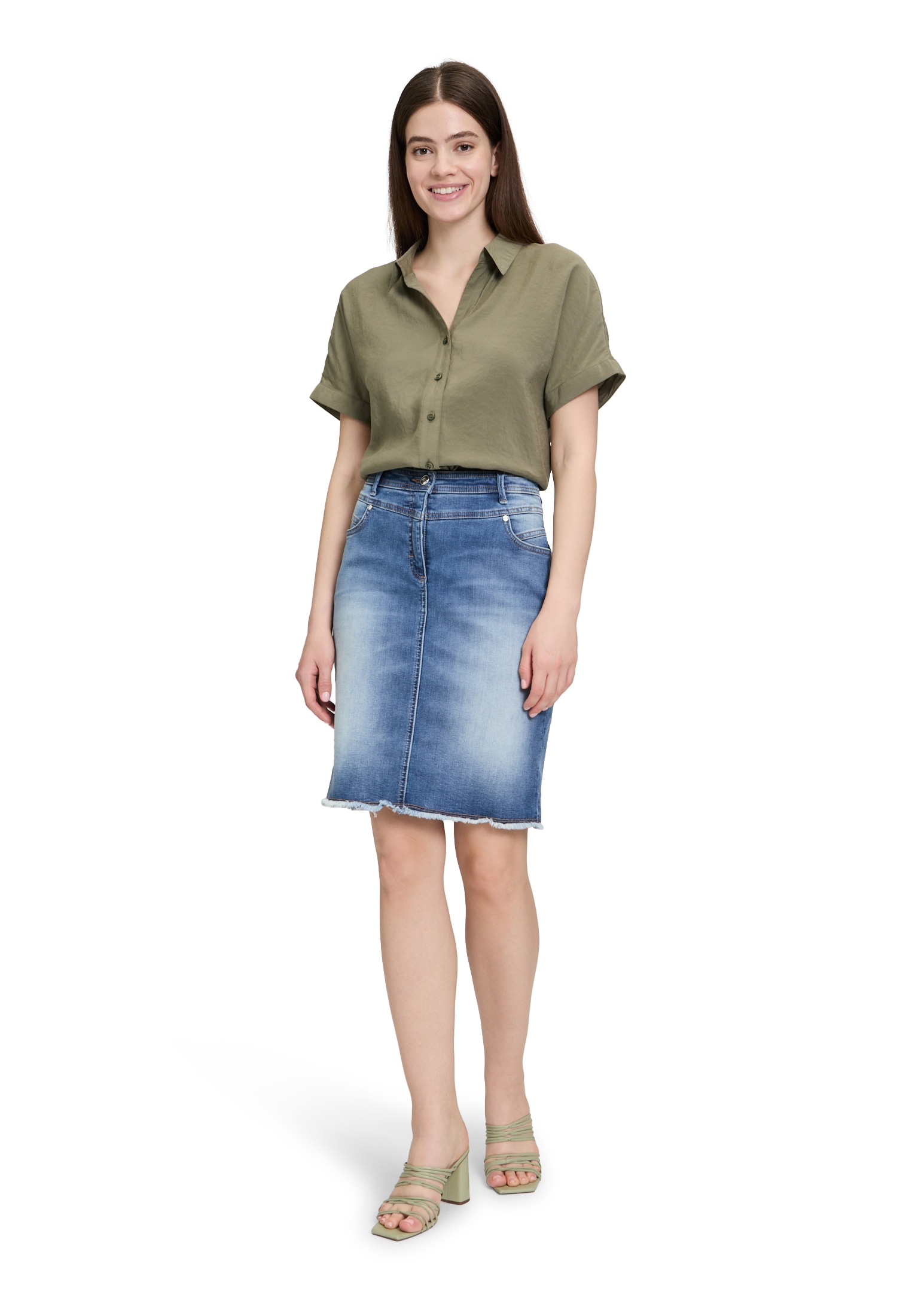 Betty Barclay Jeansrock »Jeansrock mit Fransen«