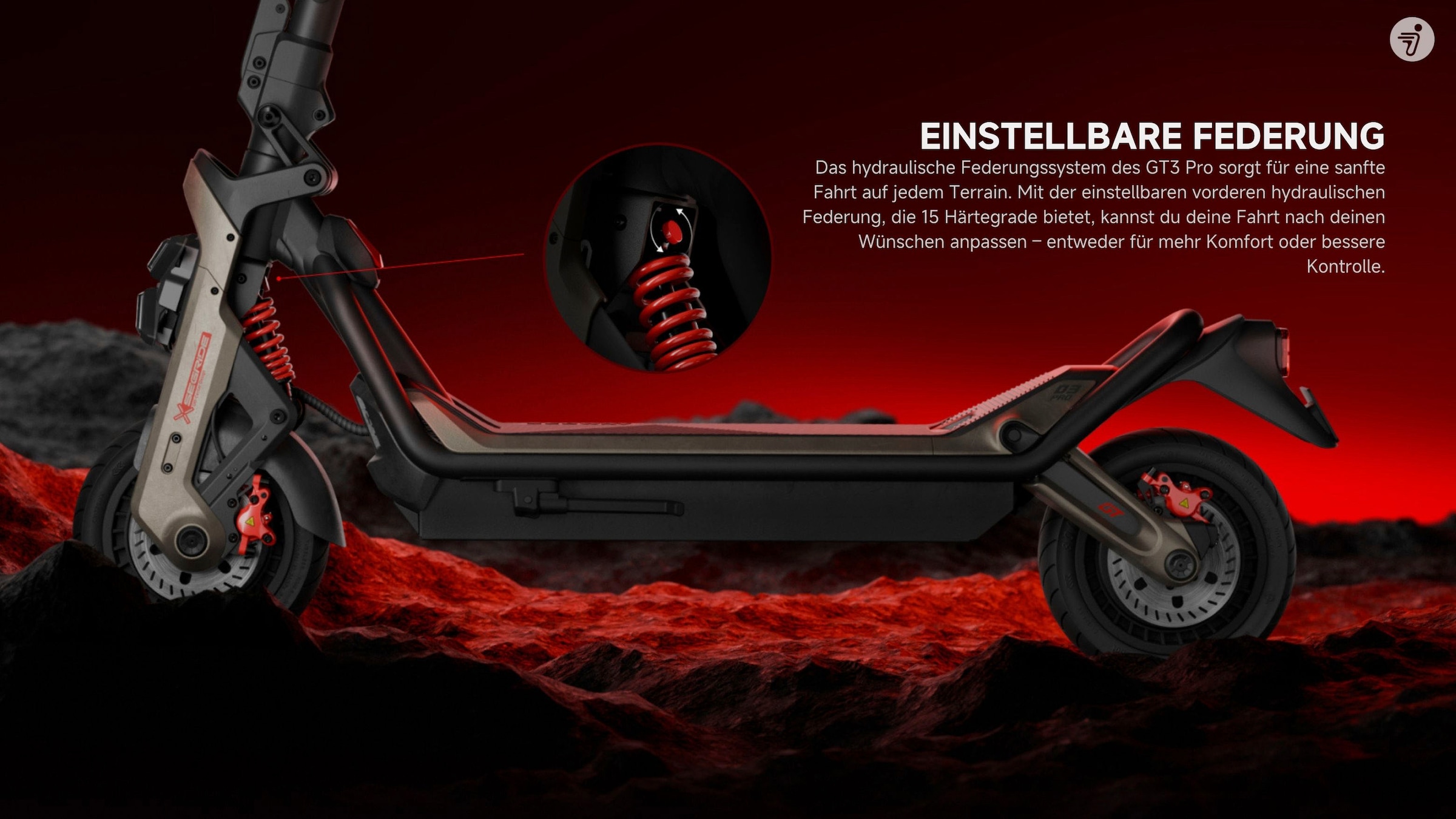 ninebot by Segway E-Scooter »Superscooter GT3 Pro«, mit 80 km/h, 138 km Eco Modus Reichweite, 150 kg Tragfähigkeit