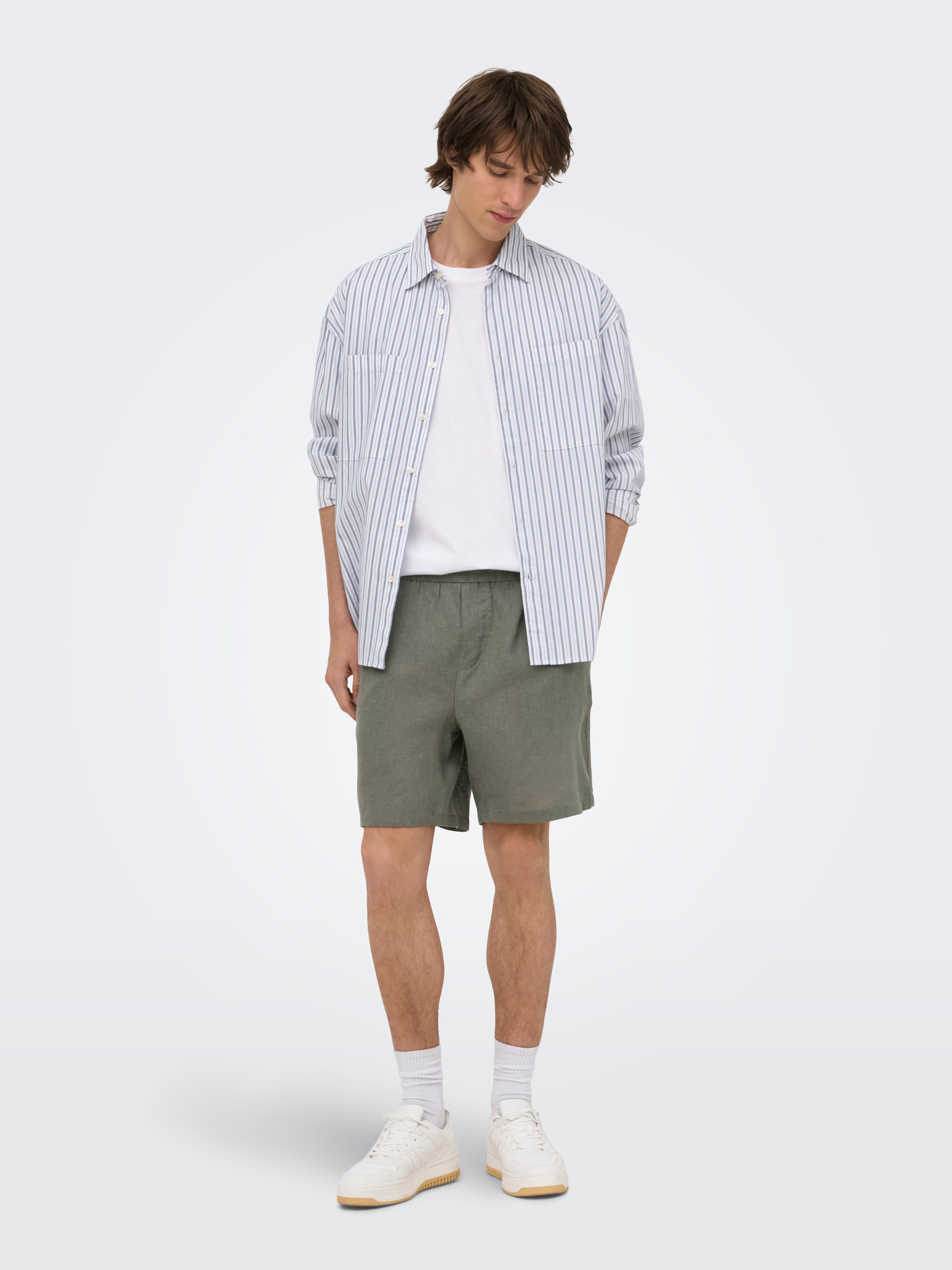 ONLY & SONS Shorts »ONSLAURENCE LINEN BLEND SHORTS NOOS«  Viskosemischung, regular fit
