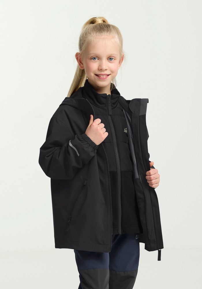 Jack Wolfskin 3-in-1-Funktionsjacke »HYBRID 3IN1 JACKET K« mit Kapuze