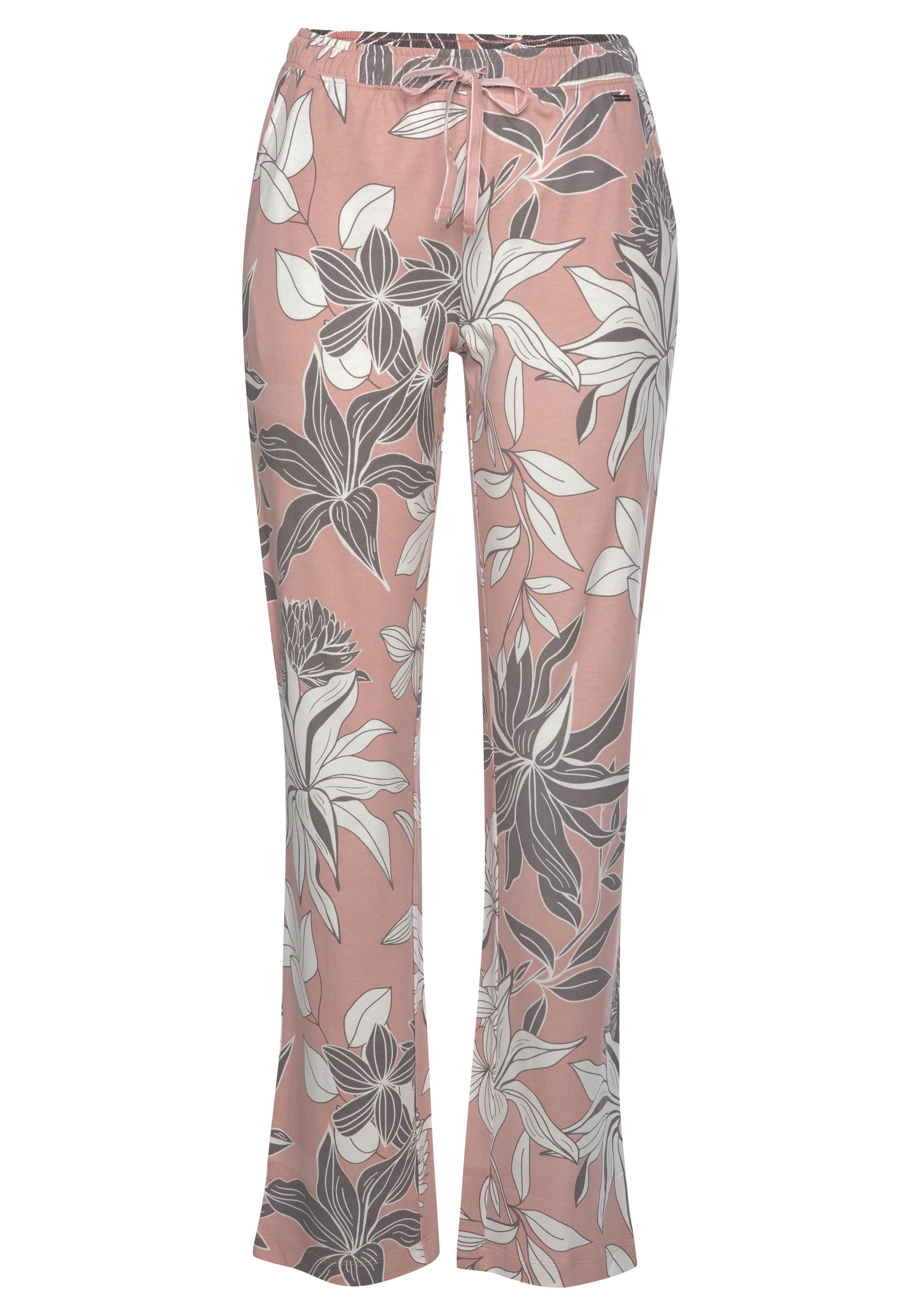 LASCANA Schlafhose, mit floralem Druck