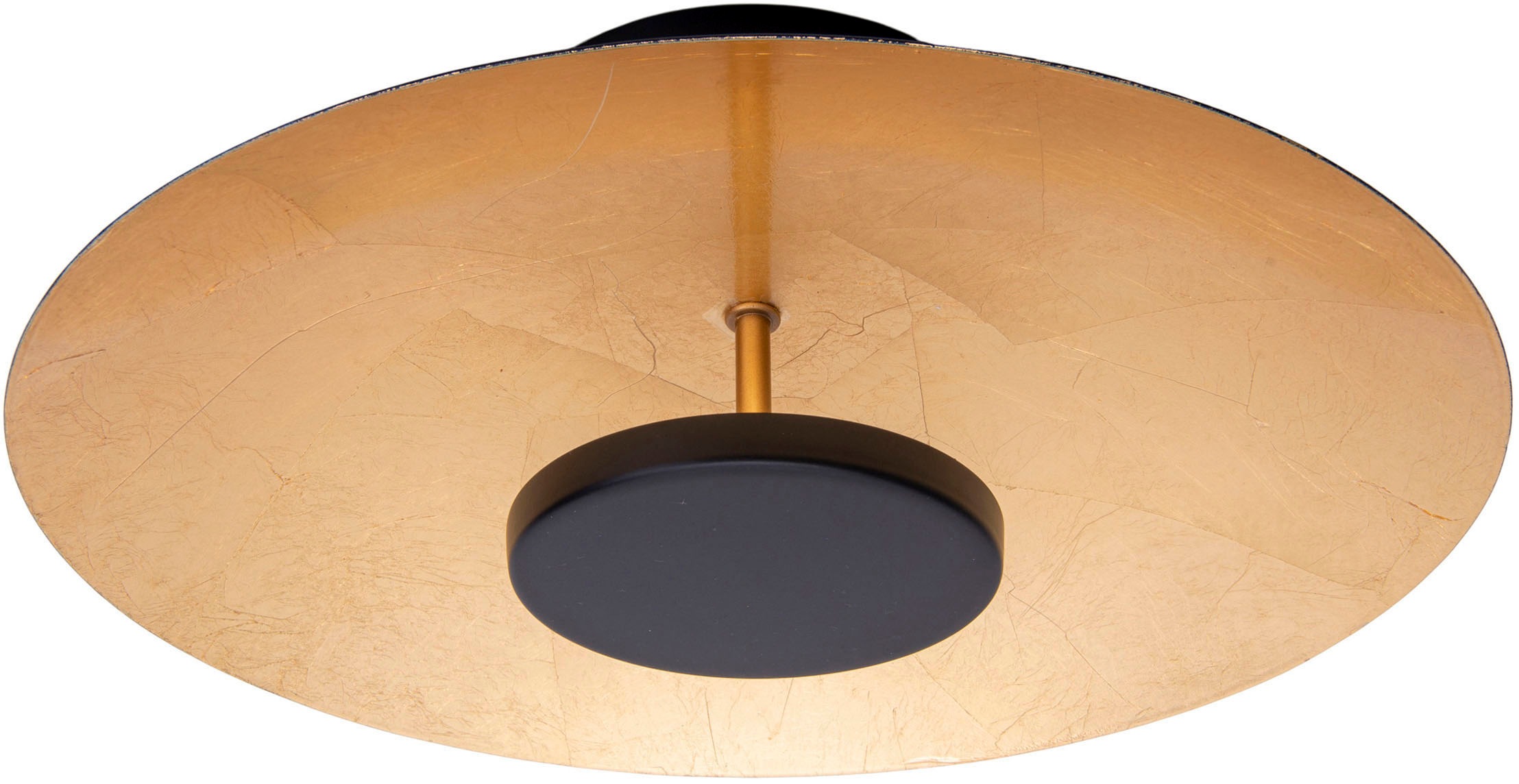 näve LED Deckenleuchte »Firenze«, 1 flammig, rund, schwarz/gold, 36x LED warmweiß, nicht dimmbar, D: 40cm