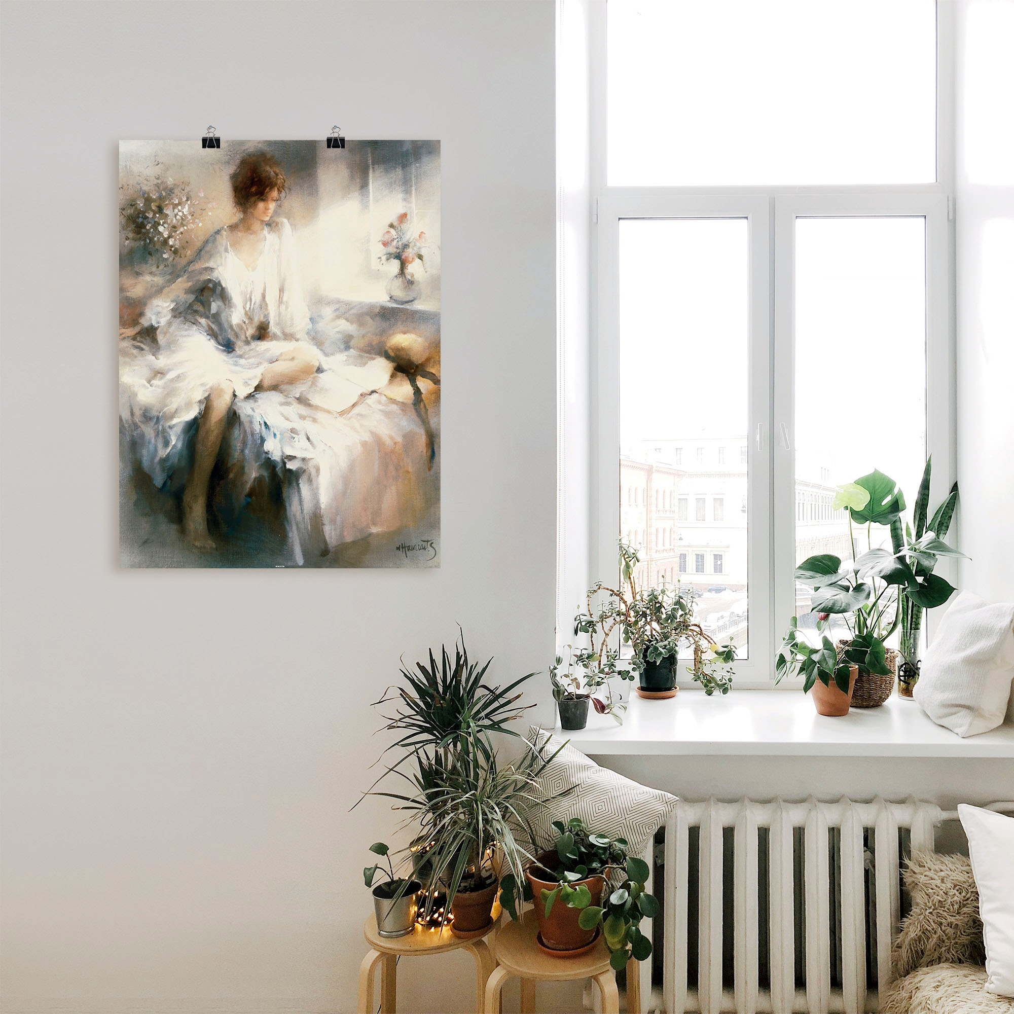 Frau, »Meditation«, Wandaufkleber Shop oder versch. St.), (1 in kaufen als Größen Poster Artland im Online Wandbild Leinwandbild, OTTO