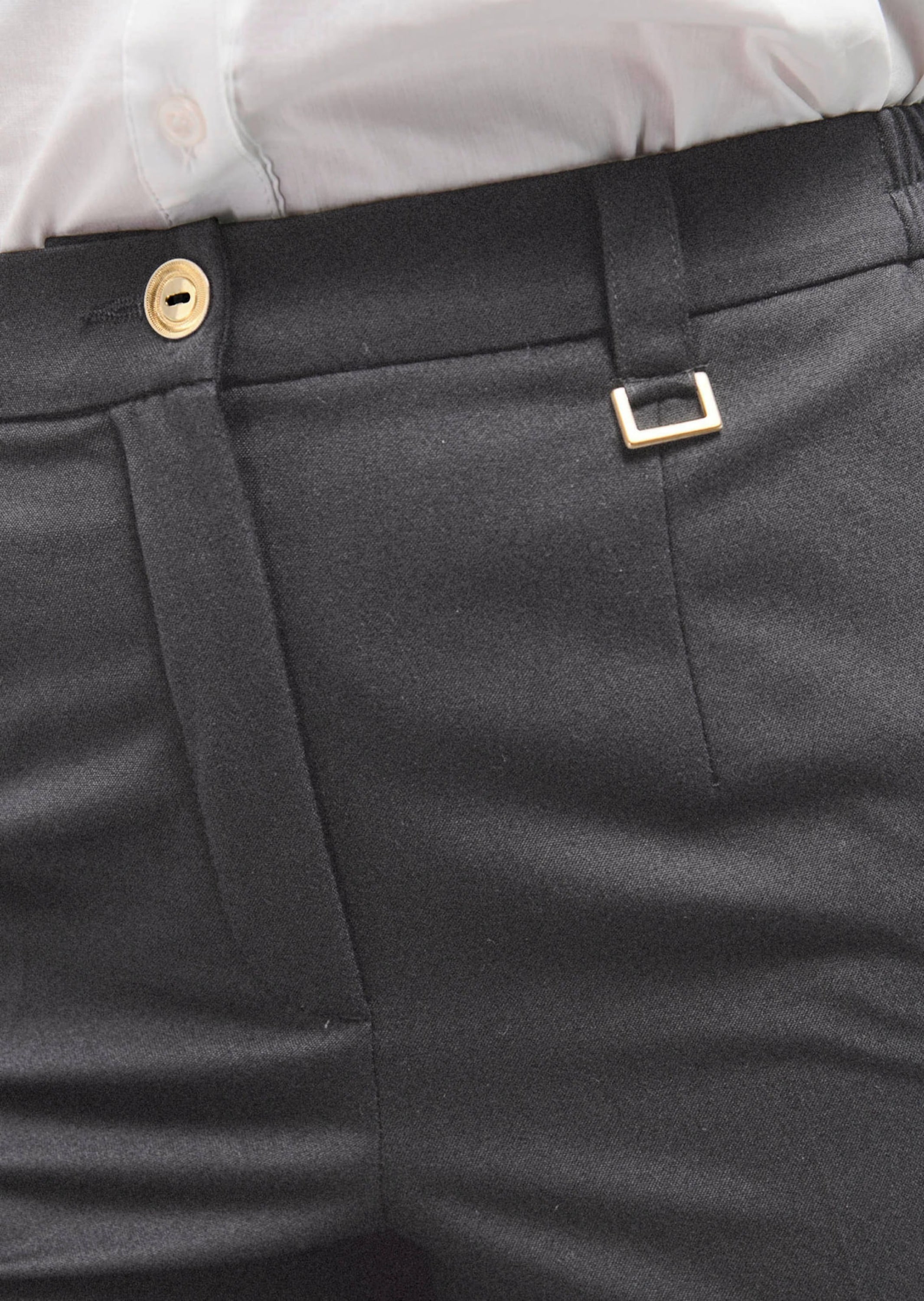 GOLDNER Stoffhose »Kurzgröße Bequeme Hose ANNA mit Bügelfalte«