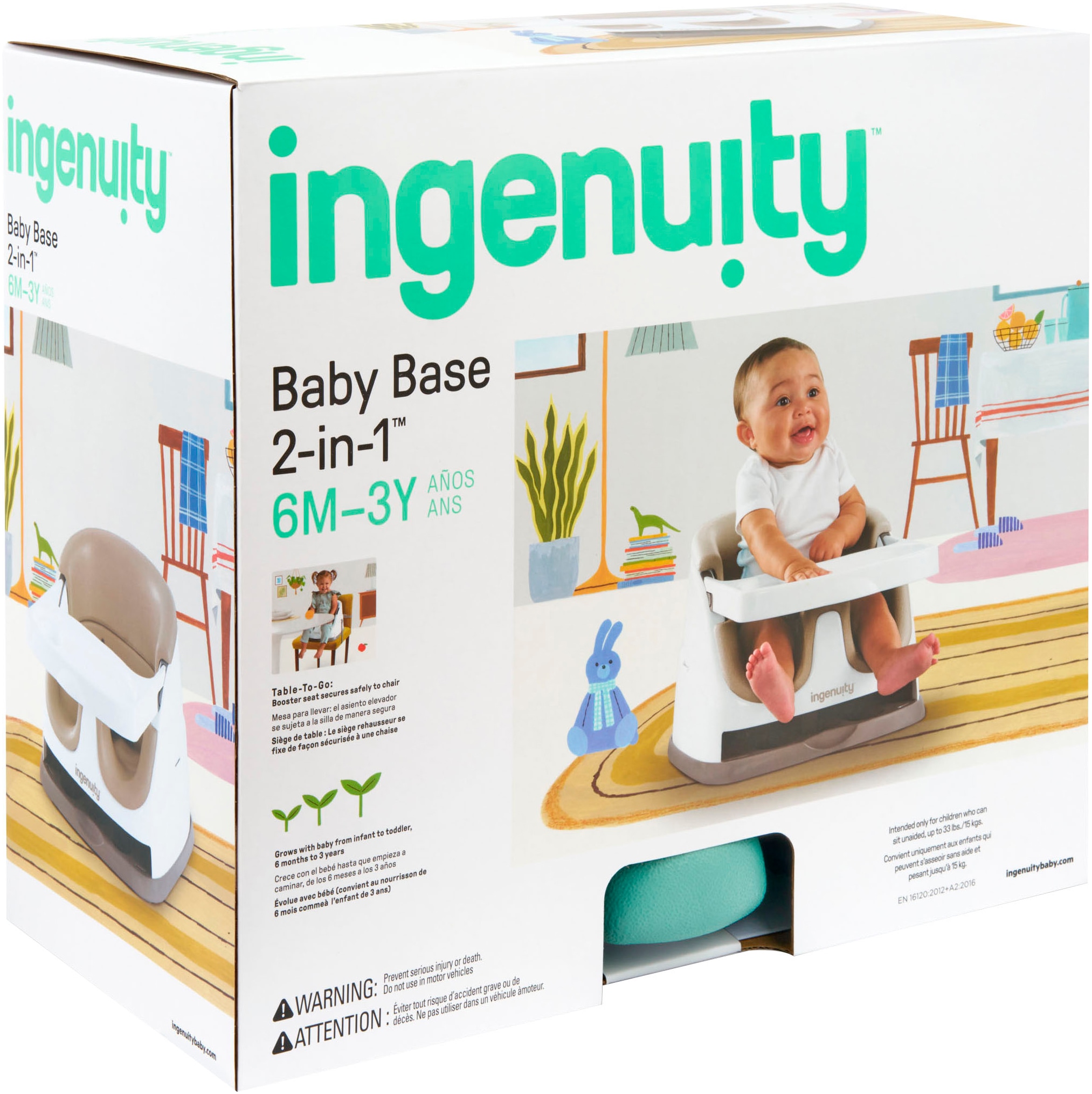 ingenuity Tischsitz »Baby Base 2-in-1™ Seat – Mist™«