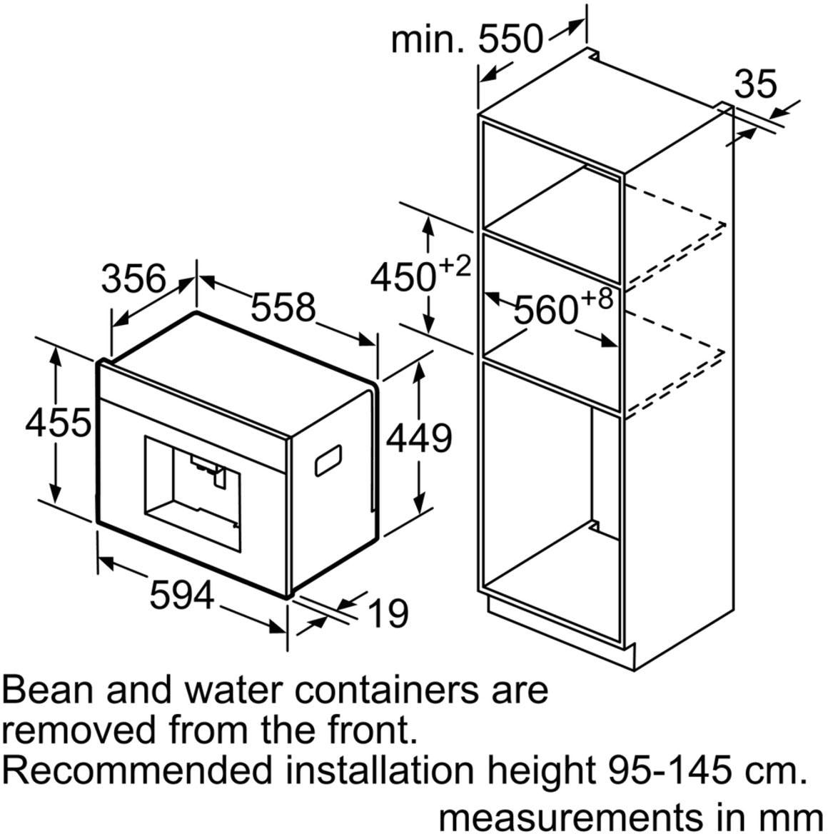 BOSCH Einbau-Kaffeevollautomat »CTL636EB6«